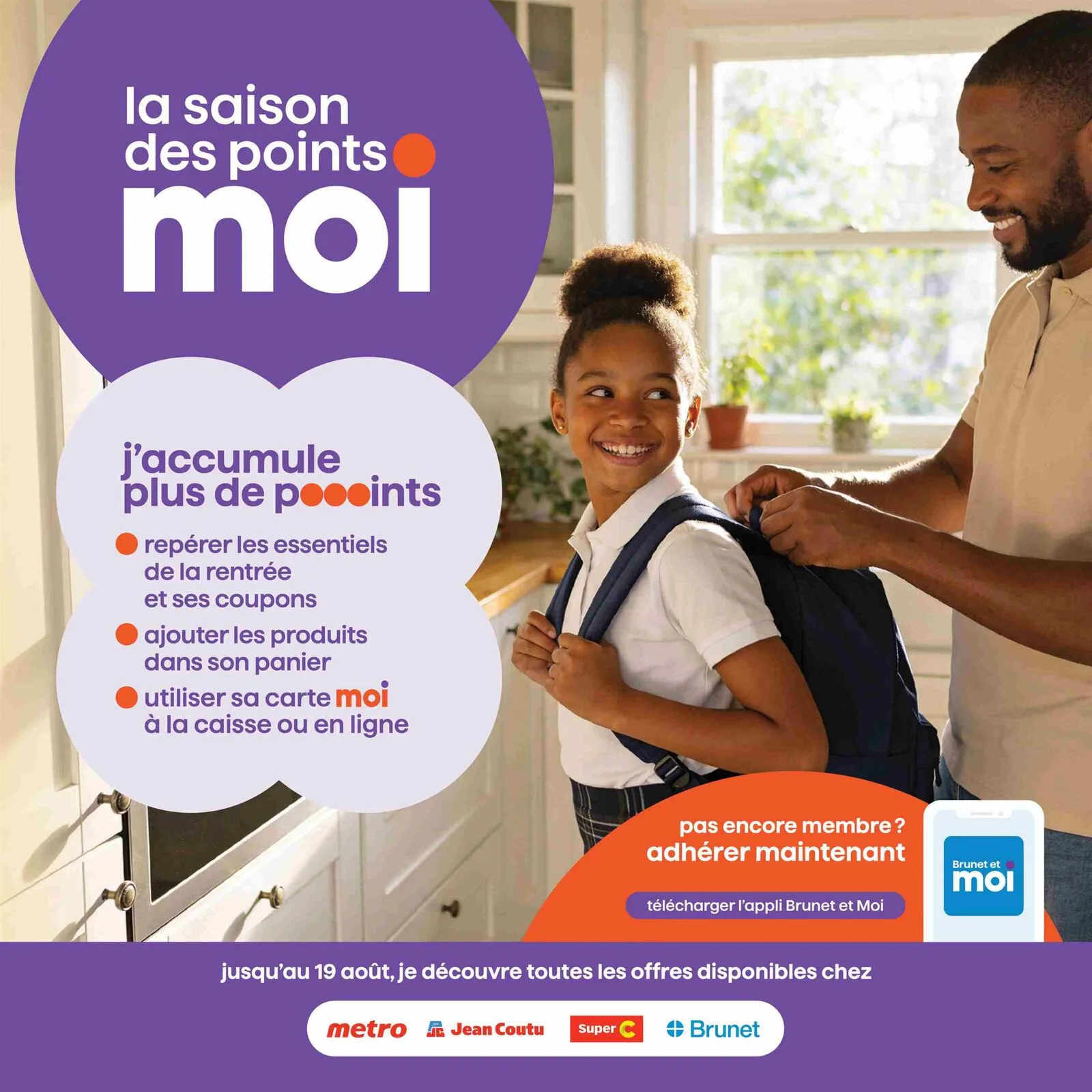 Page 1 de la Cahier Brunet MOI du 6 au 19 août 2026