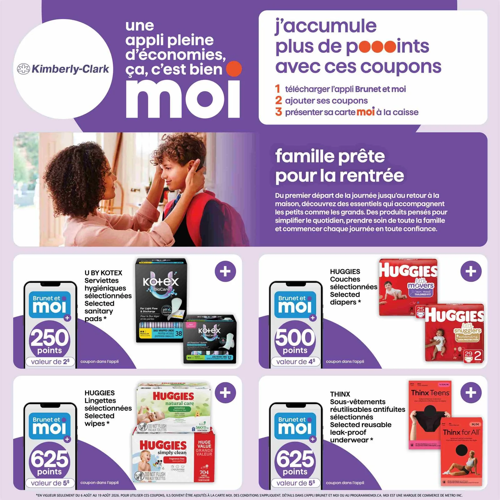 Page 4 de la Cahier Brunet MOI du 6 au 19 août 2026