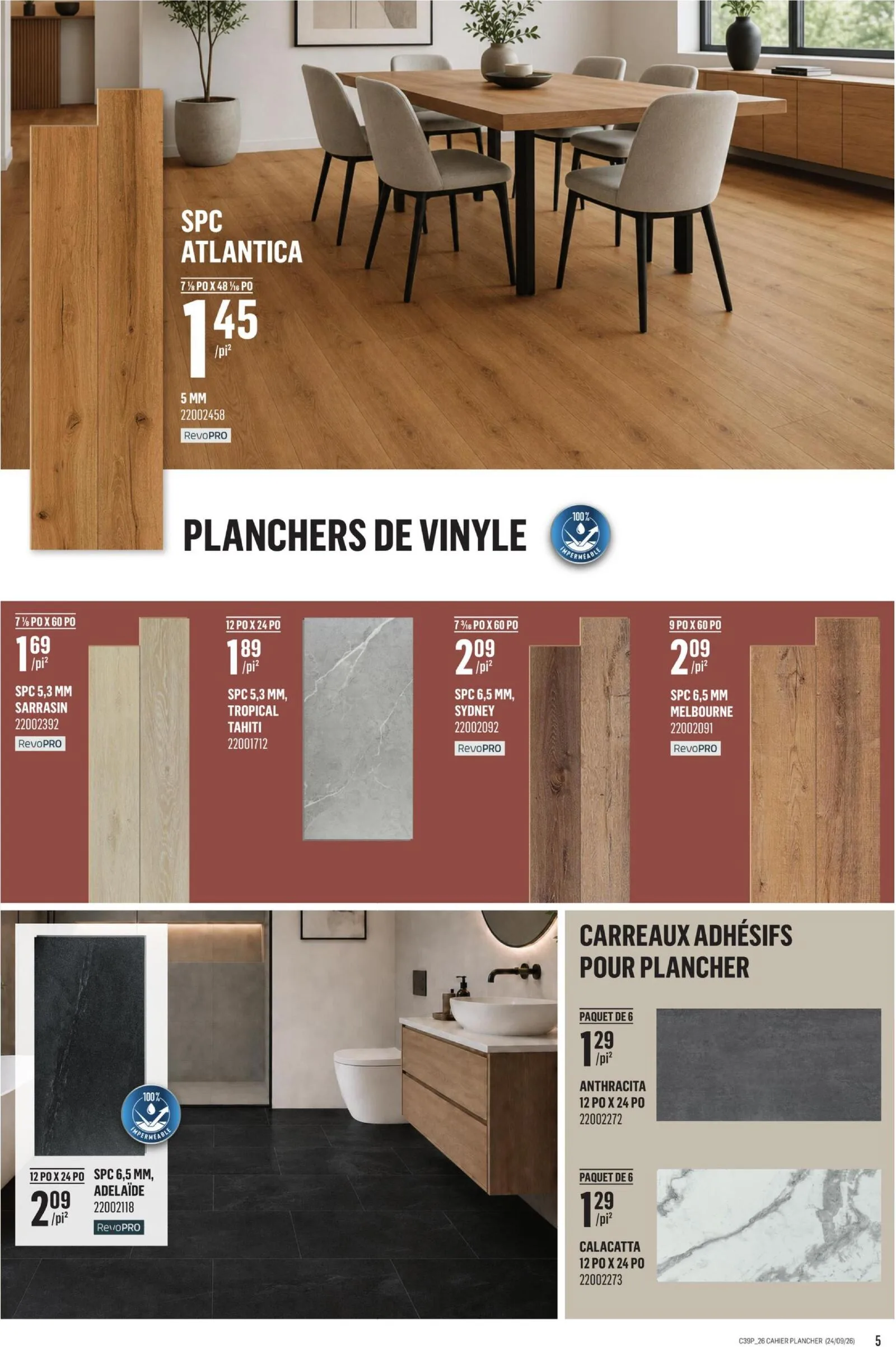 Page 5 de la Cahier Canac Inspiration décor du 24 septembre au 7 octobre 2026
