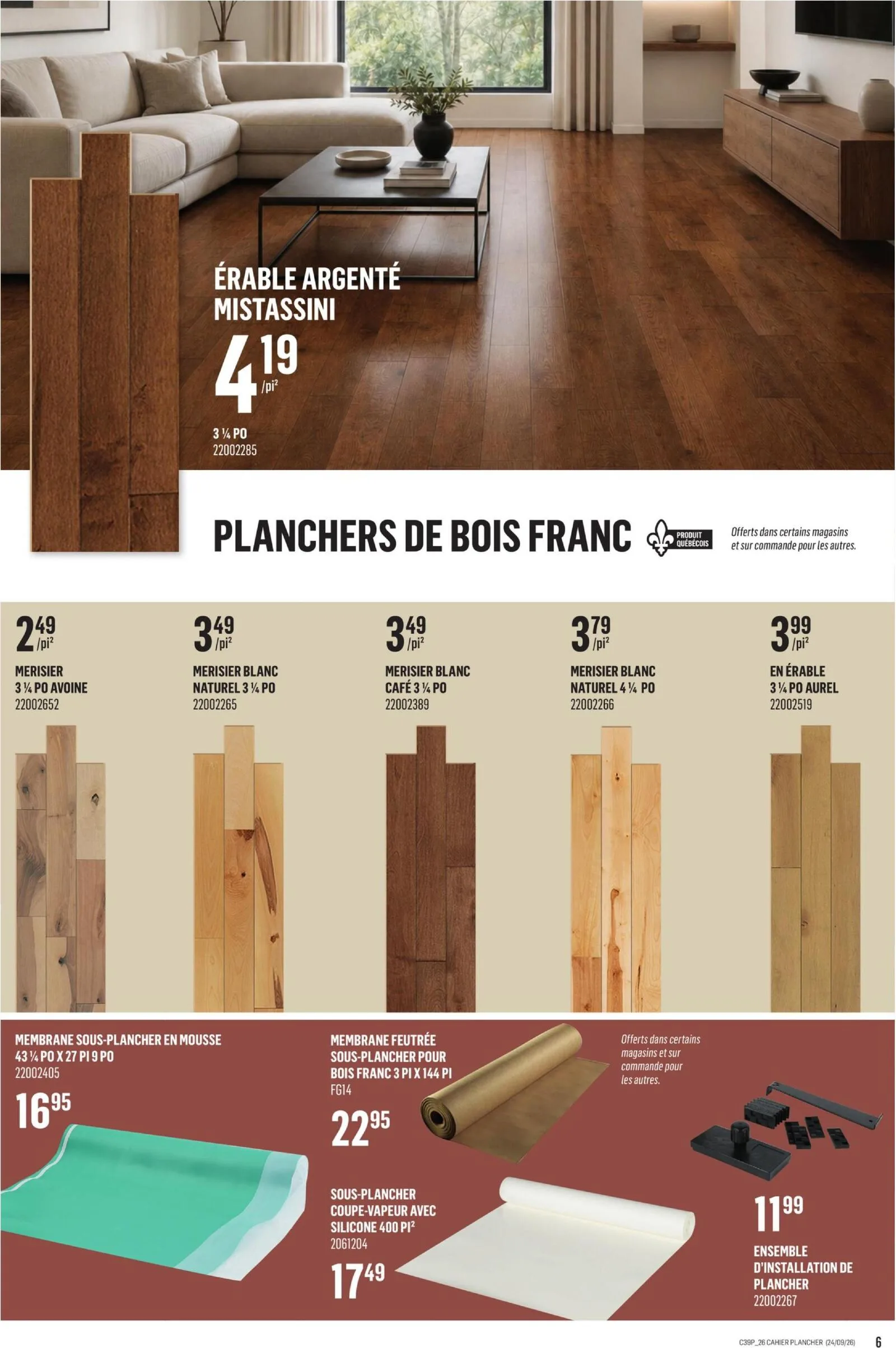 Page 6 de la Cahier Canac Inspiration décor du 24 septembre au 7 octobre 2026