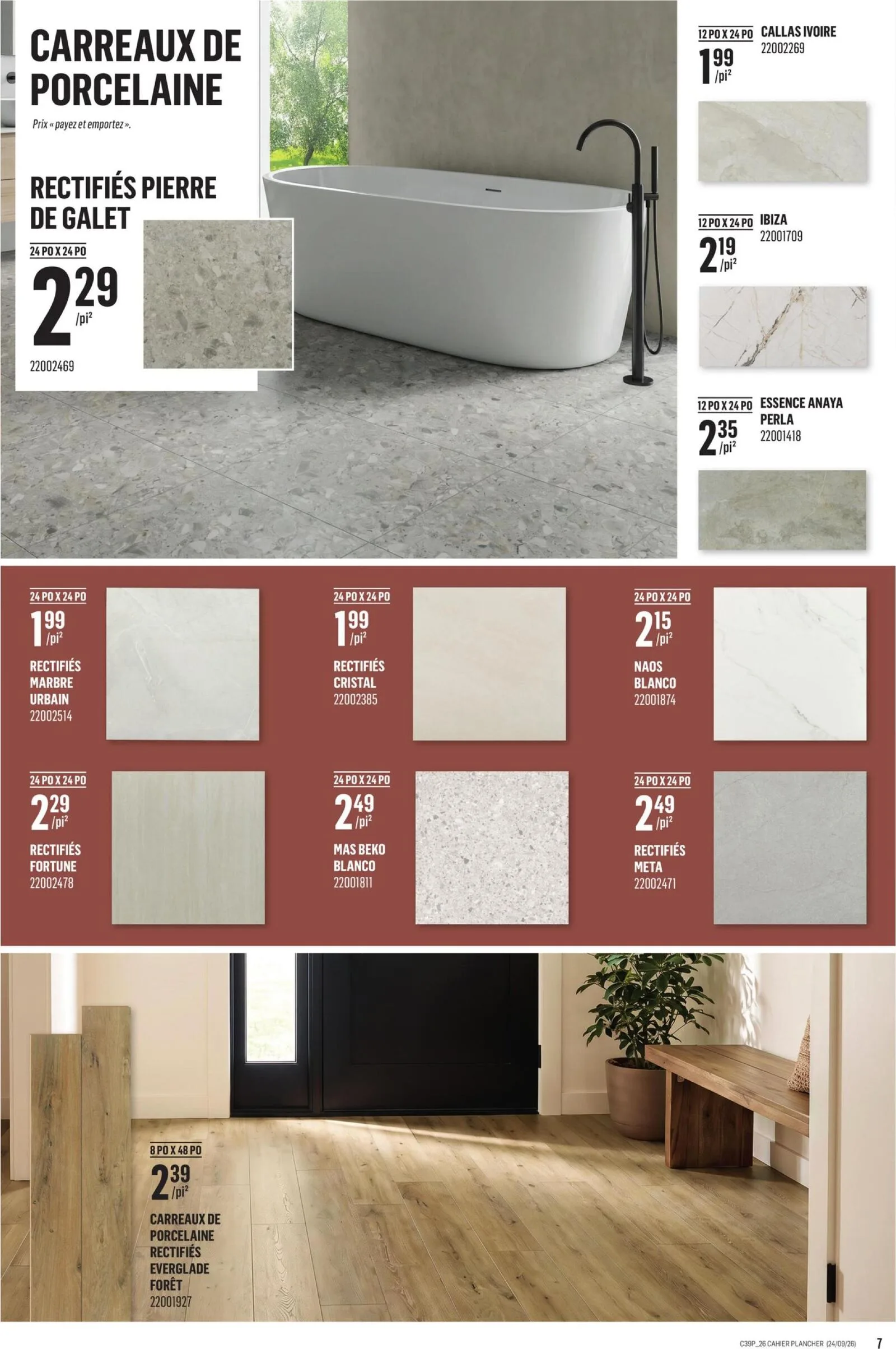 Page 7 de la Cahier Canac Inspiration décor du 24 septembre au 7 octobre 2026