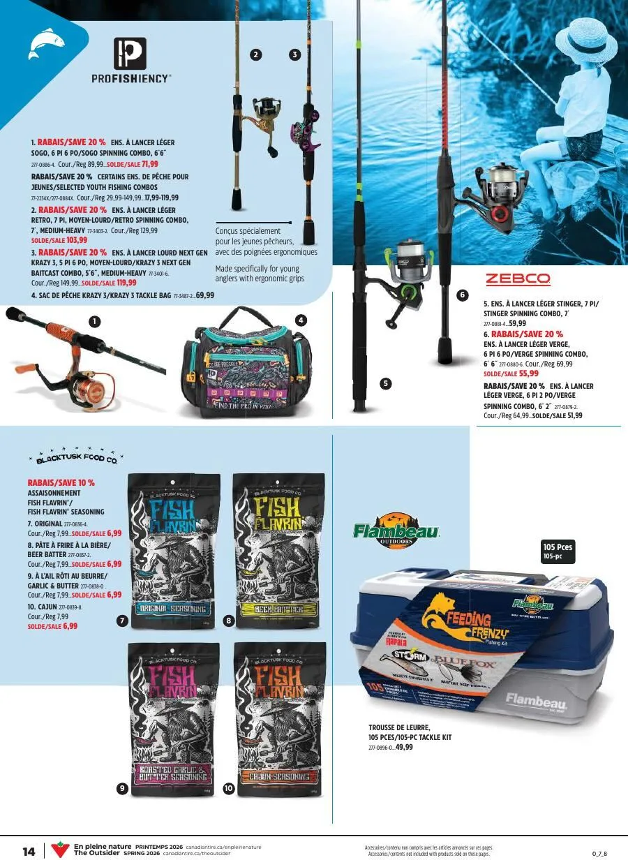 Page 14 de la Cahier Canadian Tire En pleine nature du 7 au 27 mai 2026
