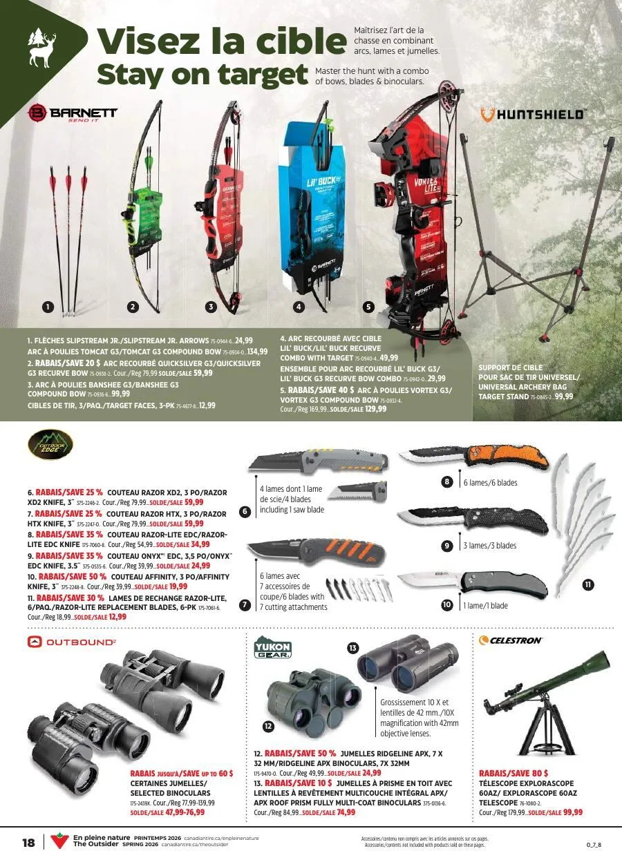 Page 18 de la Cahier Canadian Tire En pleine nature du 7 au 27 mai 2026