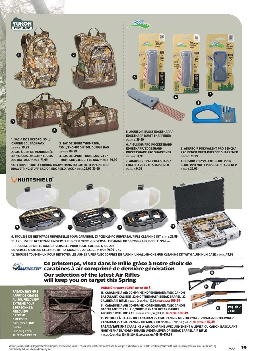 Page 19 de la Cahier Canadian Tire En pleine nature du 7 au 27 mai 2026