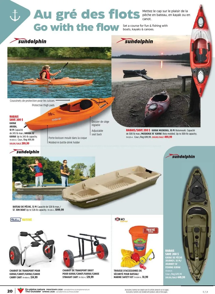 Page 20 de la Cahier Canadian Tire En pleine nature du 7 au 27 mai 2026