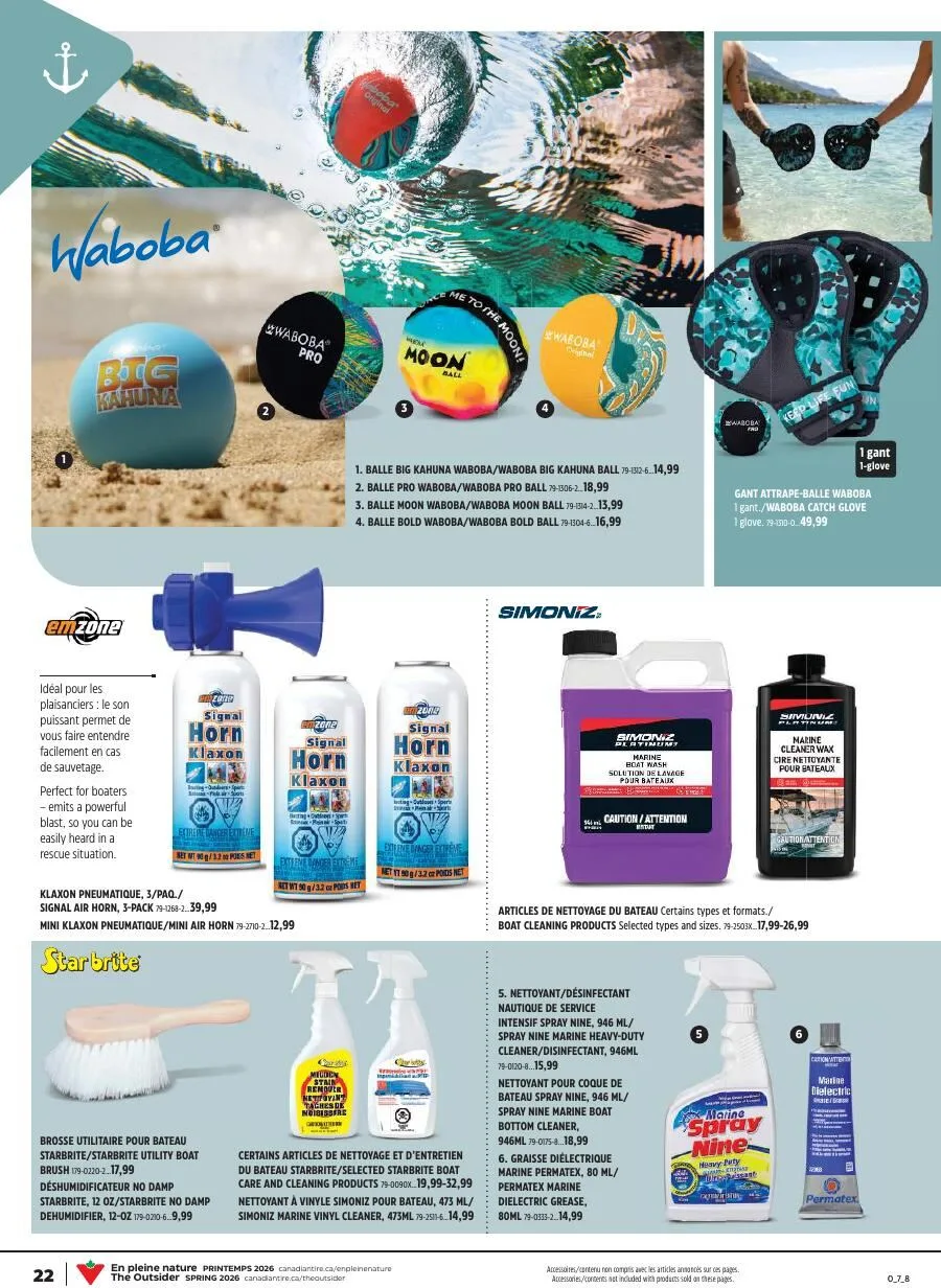 Page 22 de la Cahier Canadian Tire En pleine nature du 7 au 27 mai 2026