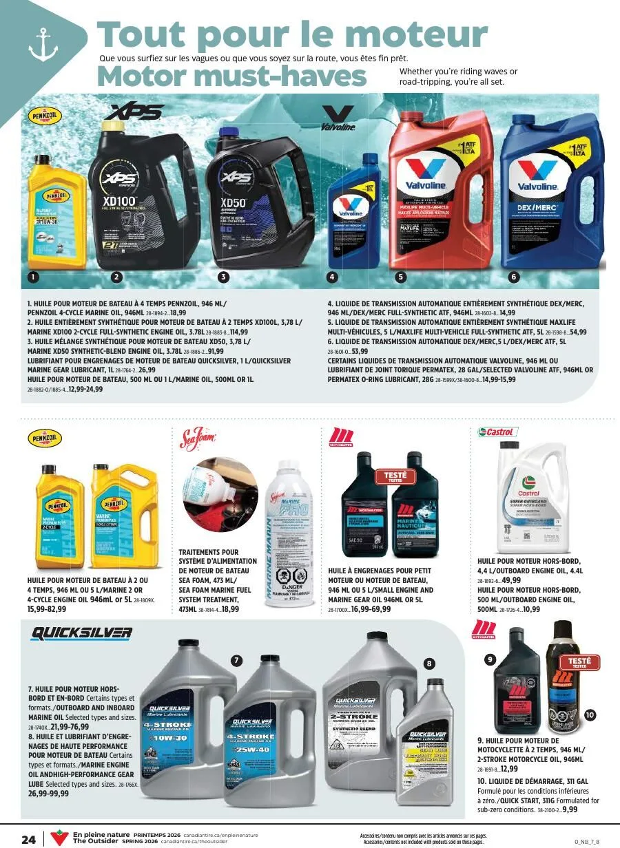 Page 24 de la Cahier Canadian Tire En pleine nature du 7 au 27 mai 2026