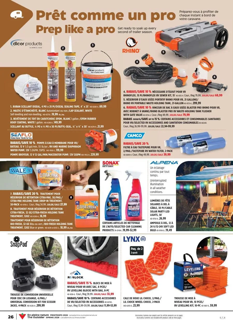 Page 26 de la Cahier Canadian Tire En pleine nature du 7 au 27 mai 2026