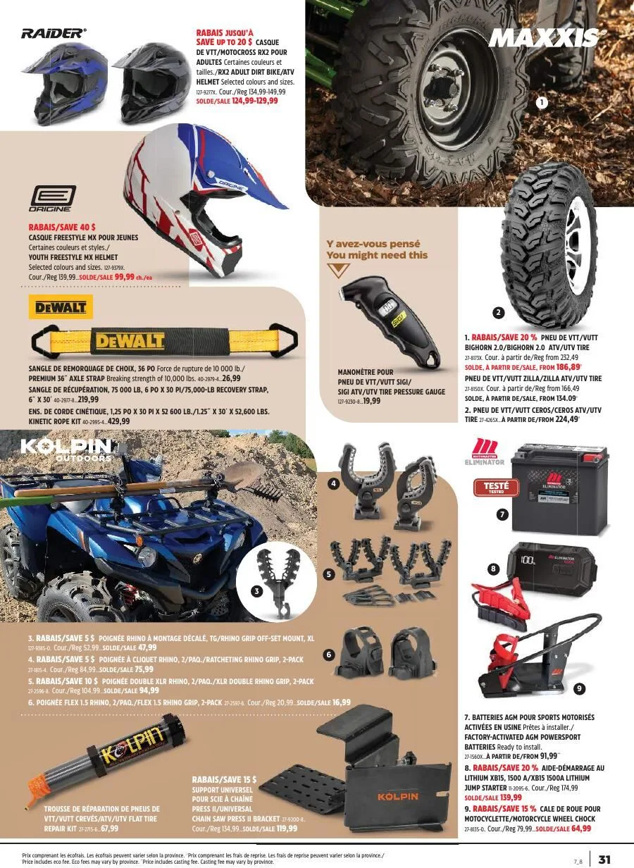 Page 31 de la Cahier Canadian Tire En pleine nature du 7 au 27 mai 2026