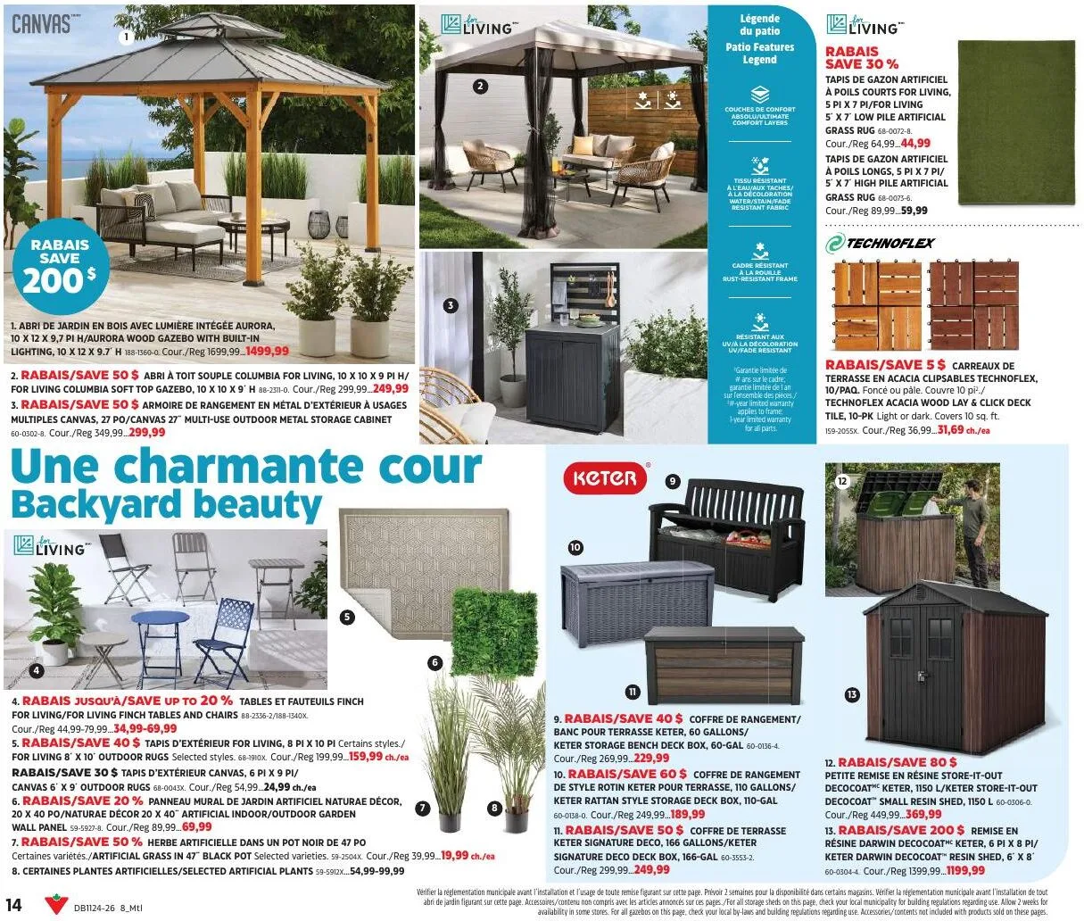 Page 14 de la Cahier Canadian Tire Inspirations ÉTÉ du 11 juin au 1 juillet 2026