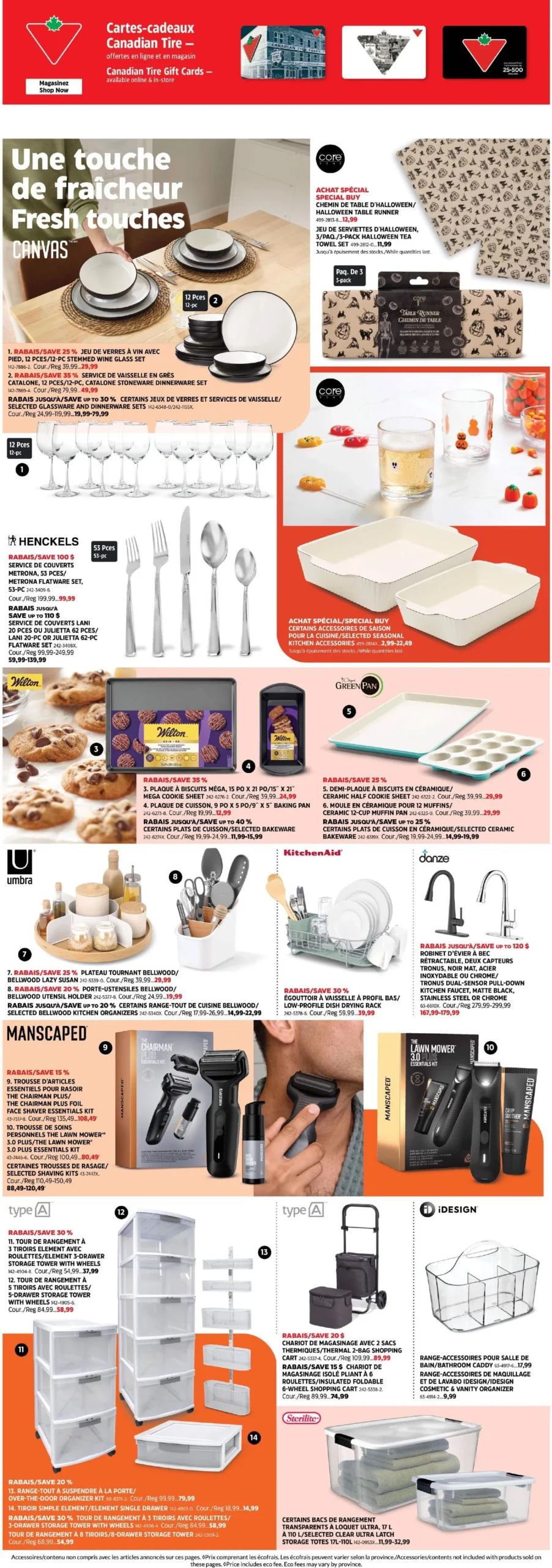Page 4 de la Cahier Canadian Tire Inspirations automne du 24 septembre au 14 octobre 2026
