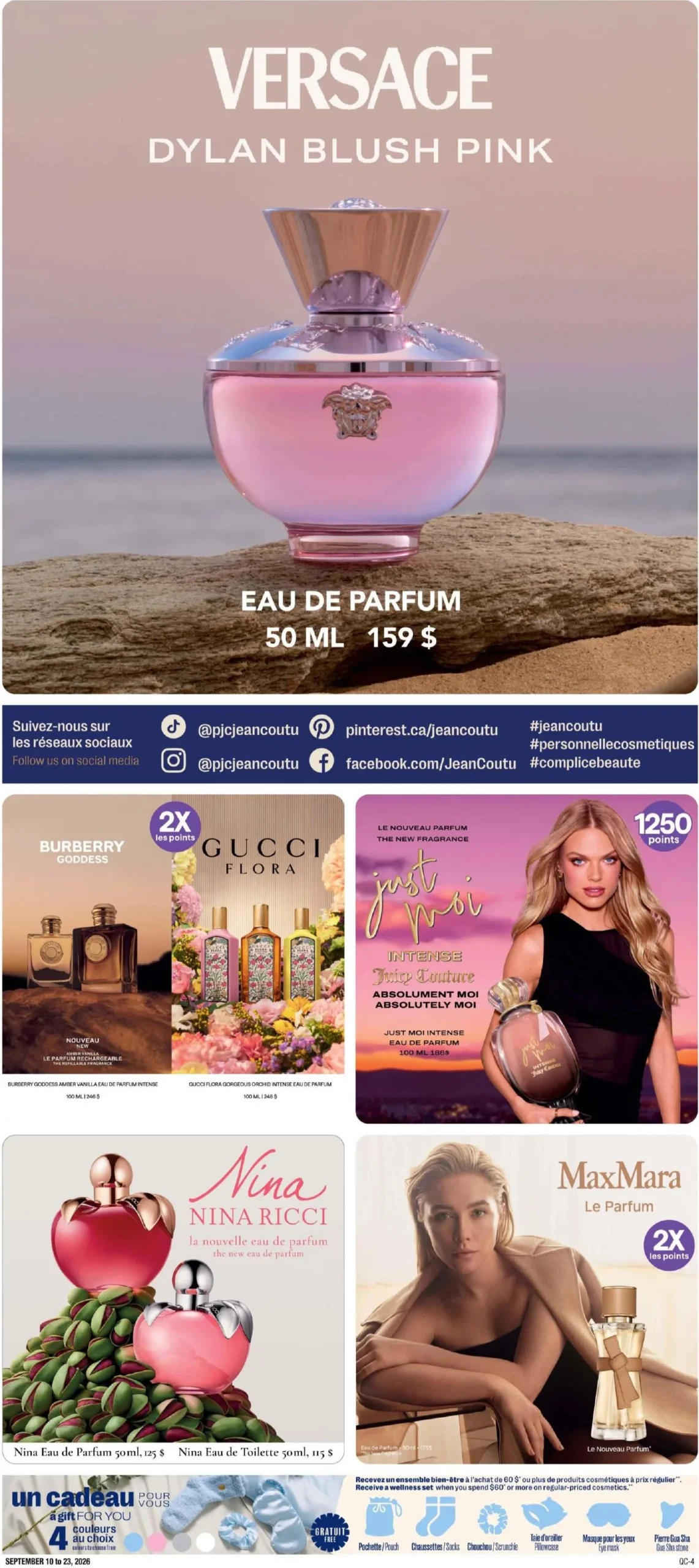 Page 4 de la Cahier Jean Coutu Beauté du 10 au 23 septembre 2026