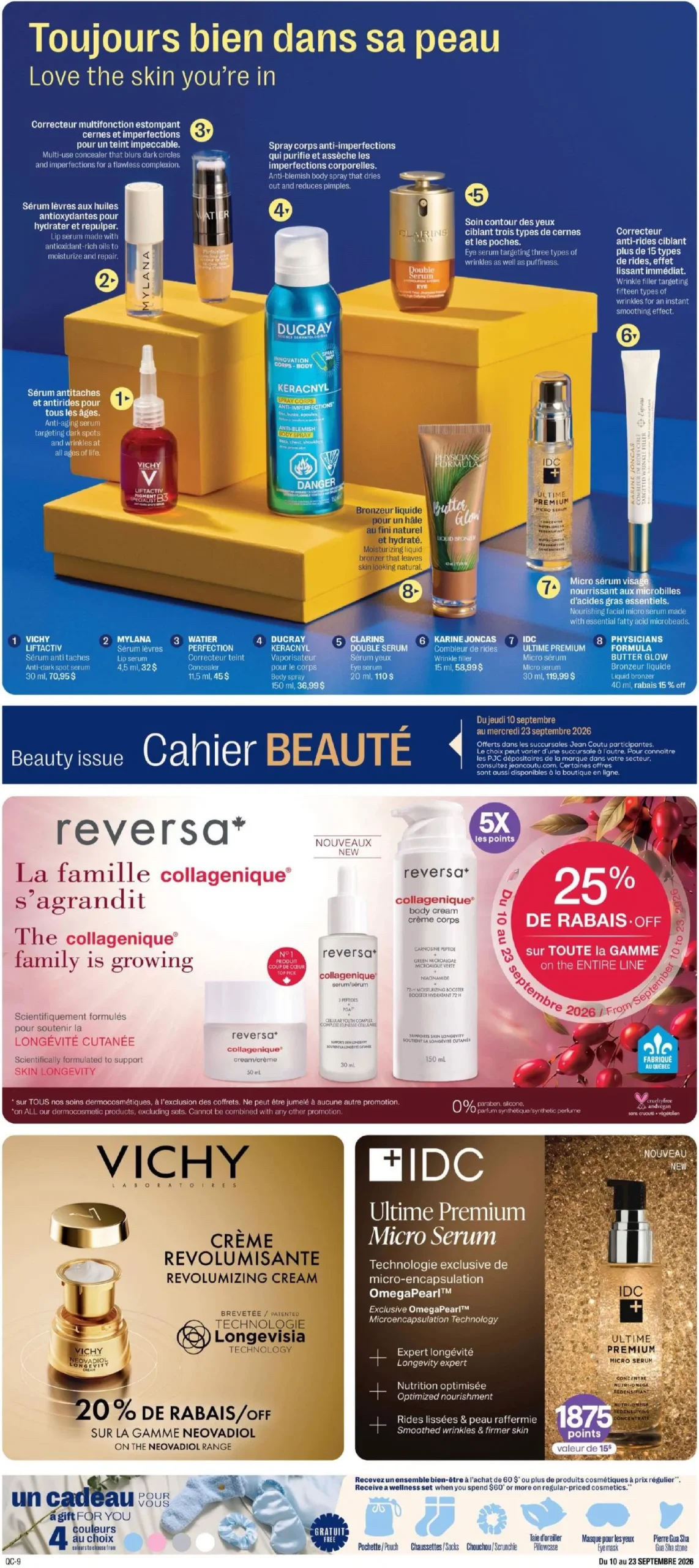 Page 9 de la Cahier Jean Coutu Beauté du 10 au 23 septembre 2026
