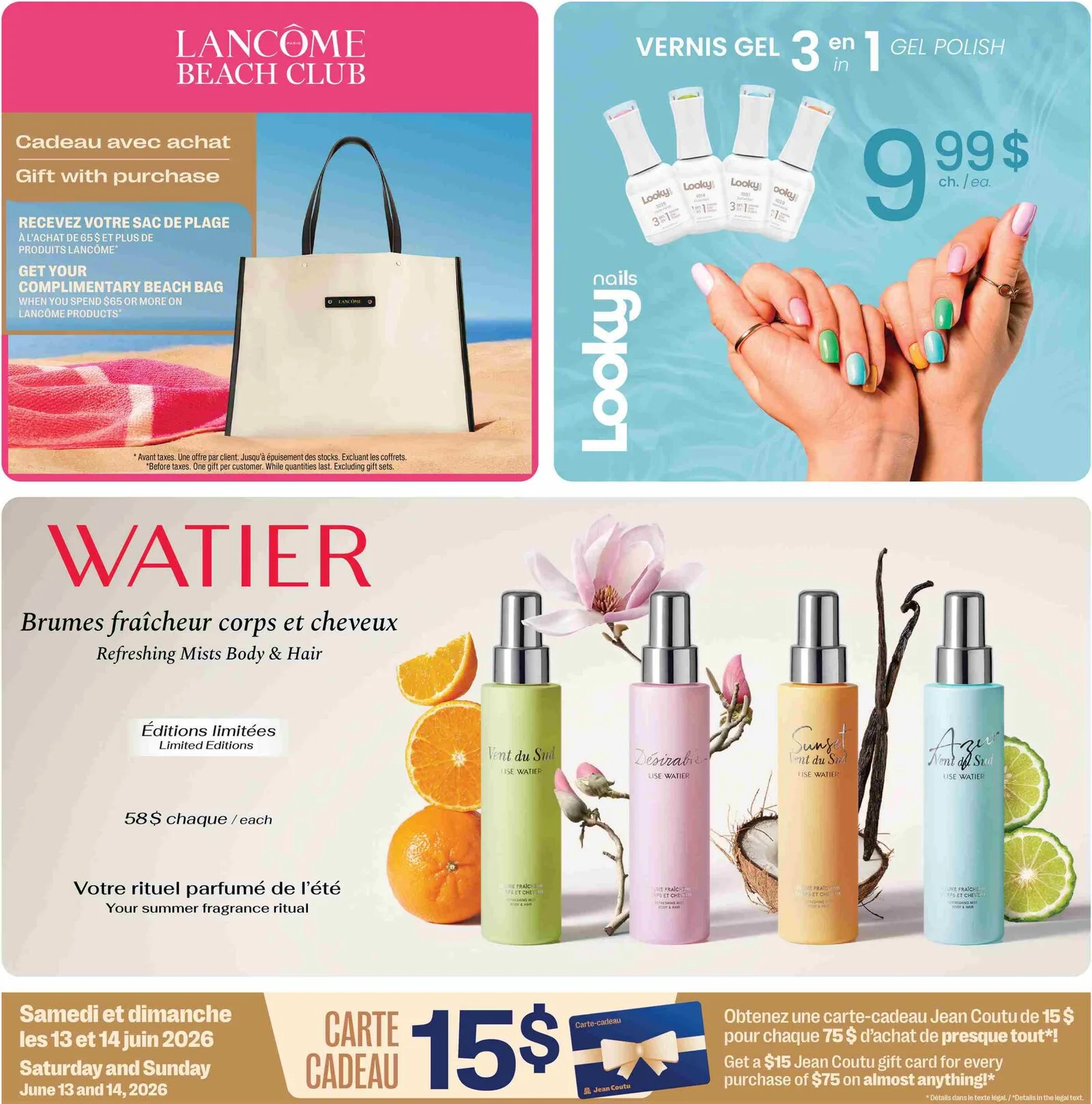Page 3 de la Cahier Jean Coutu Beauté du 11 au 17 juin 2026