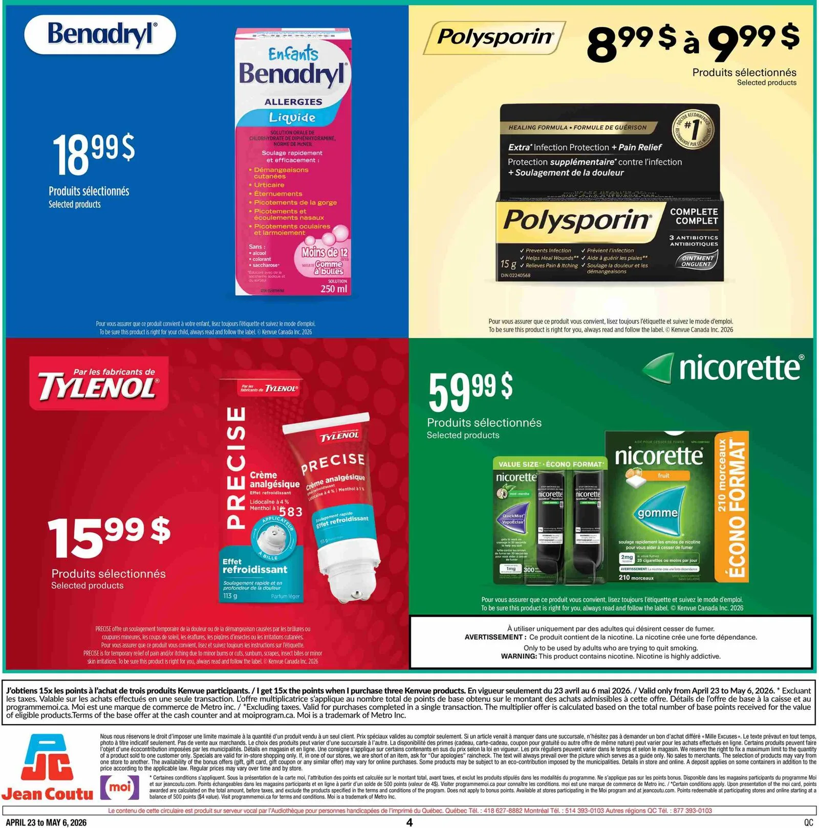 Page 8 de la Cahier Jean Coutu Kenvue du 23 avril au 6 mai 2026