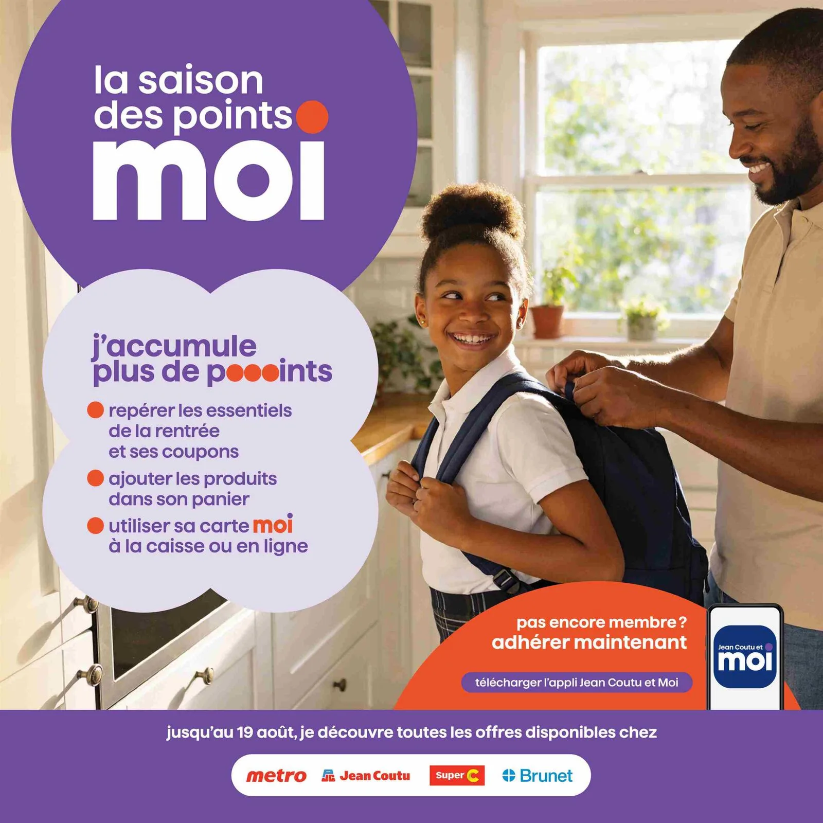 Page 1 de la Cahier Jean Coutu MOI du 6 au 19 août 2026