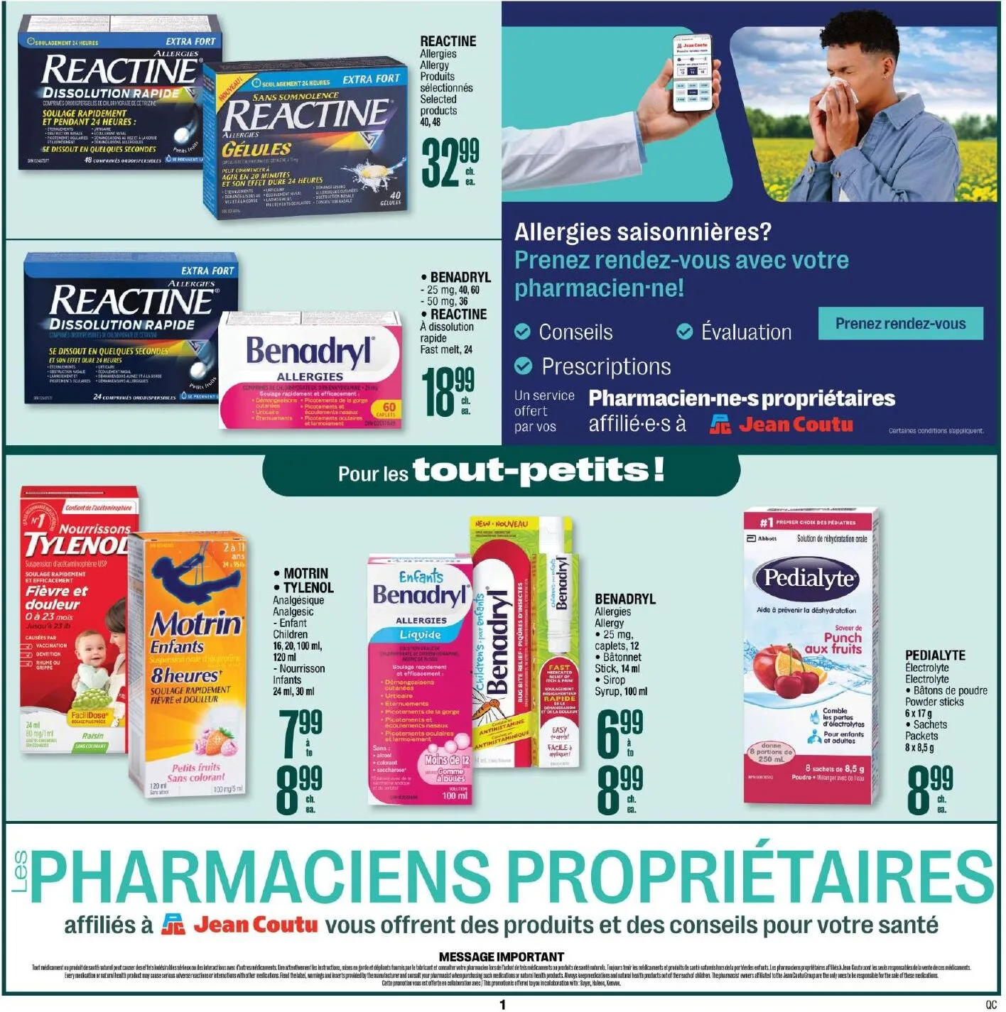 Page 2 de la Cahier Jean Coutu Santé du 11 au 17 juin 2026