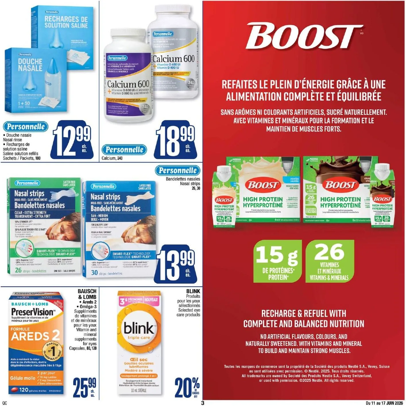 Page 6 de la Cahier Jean Coutu Santé du 11 au 17 juin 2026
