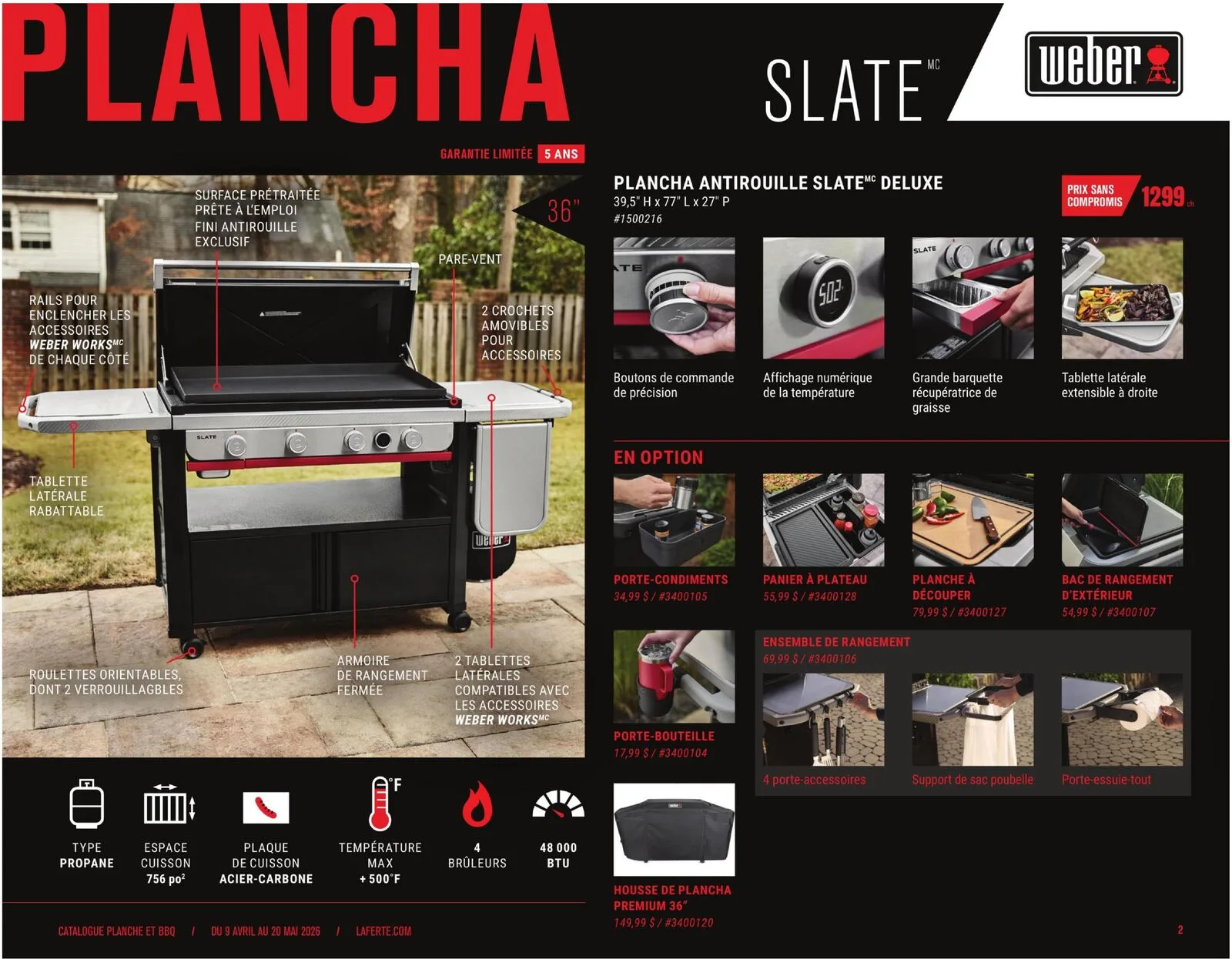 Page 2 de la Cahier Laferté Plancha du 9 avril au 20 mai 2026