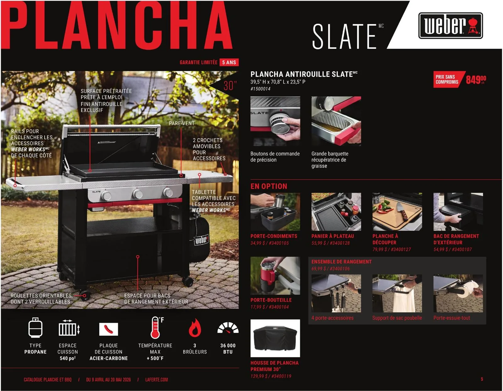 Page 5 de la Cahier Laferté Plancha du 9 avril au 20 mai 2026