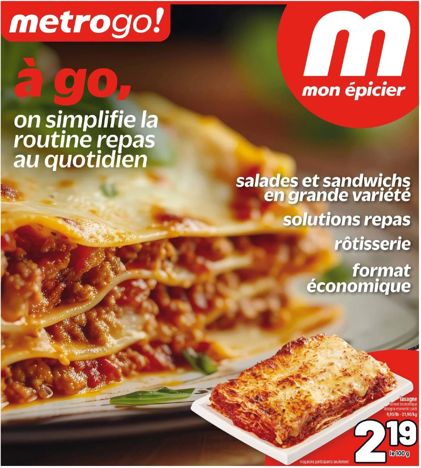Page 1 de la Cahier Metro Go du 20 au 26 août 2026