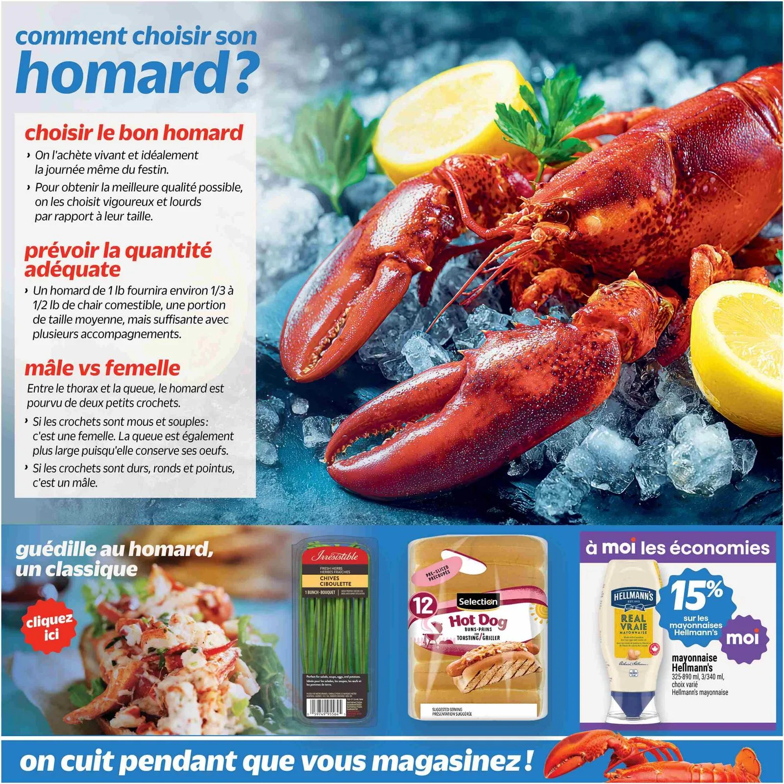 Page 2 de la Cahier Metro Homard du 14 au 20 mai 2026