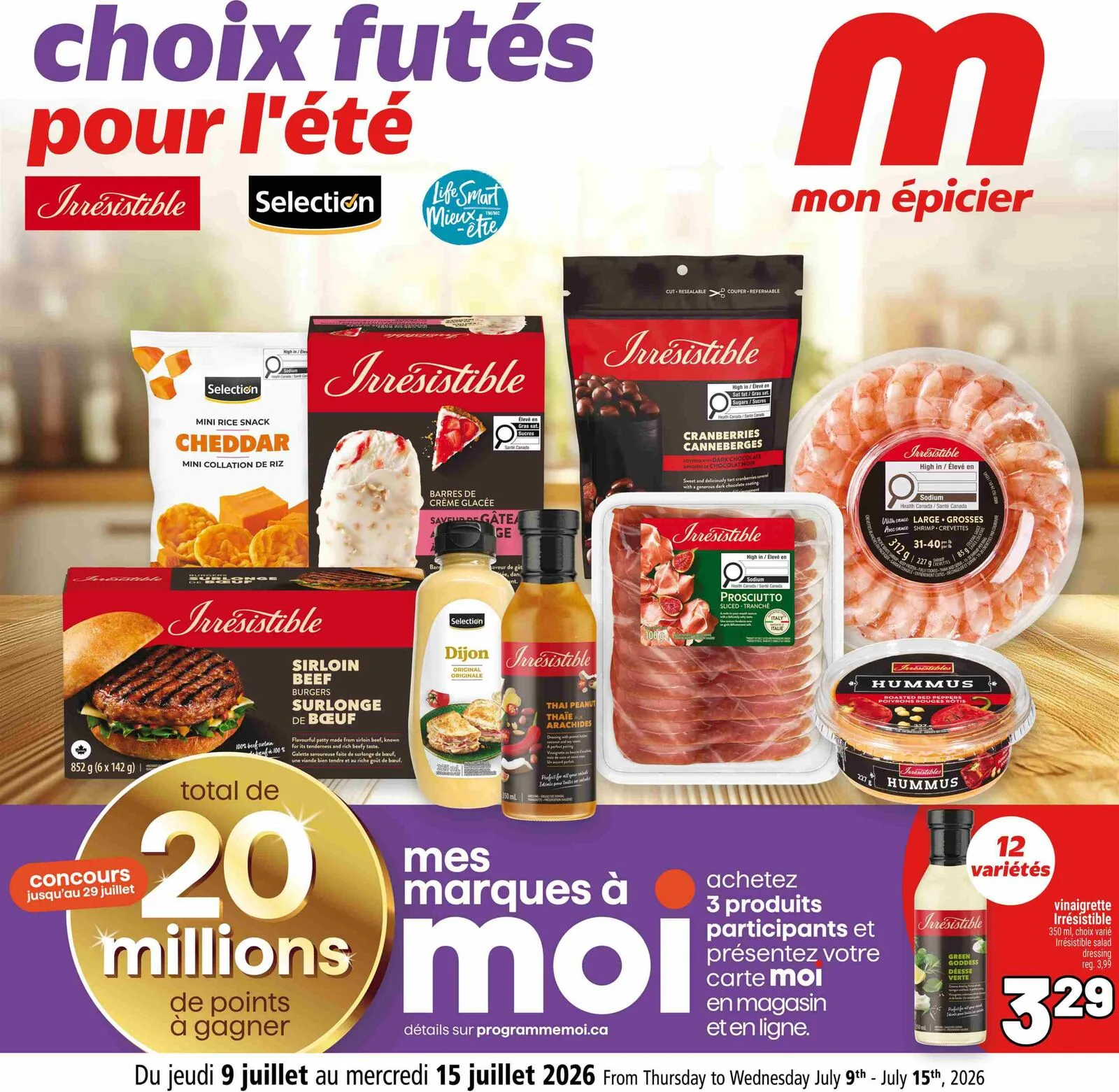 Page 1 de la Cahier Metro Marques Privées du 9 au 15 juillet 2026