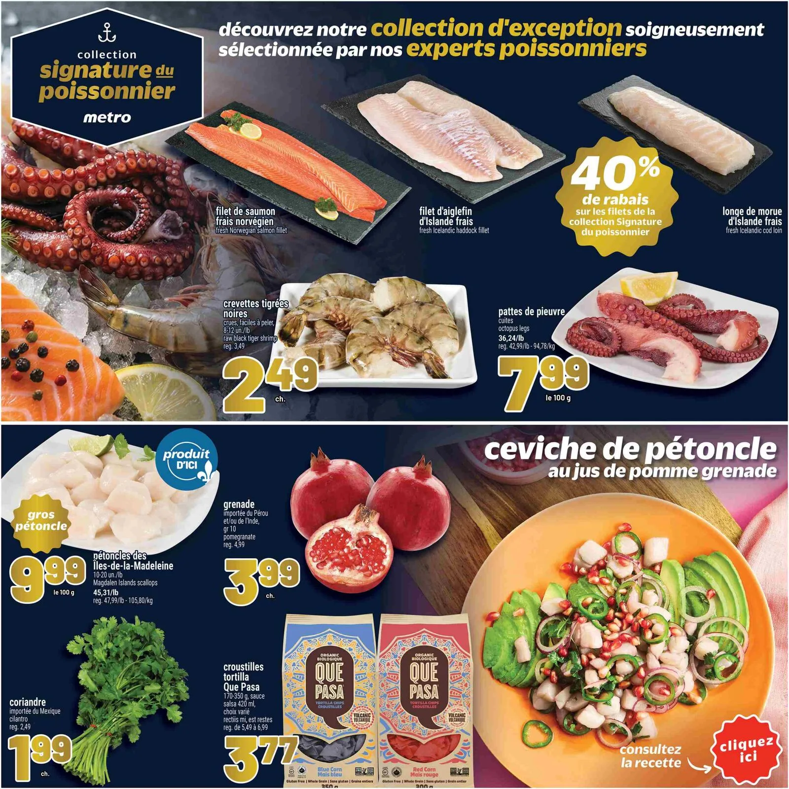 Page 6 de la Cahier Metro Pêche à l&rsquo;assiette du 9 au 15 avril 2026