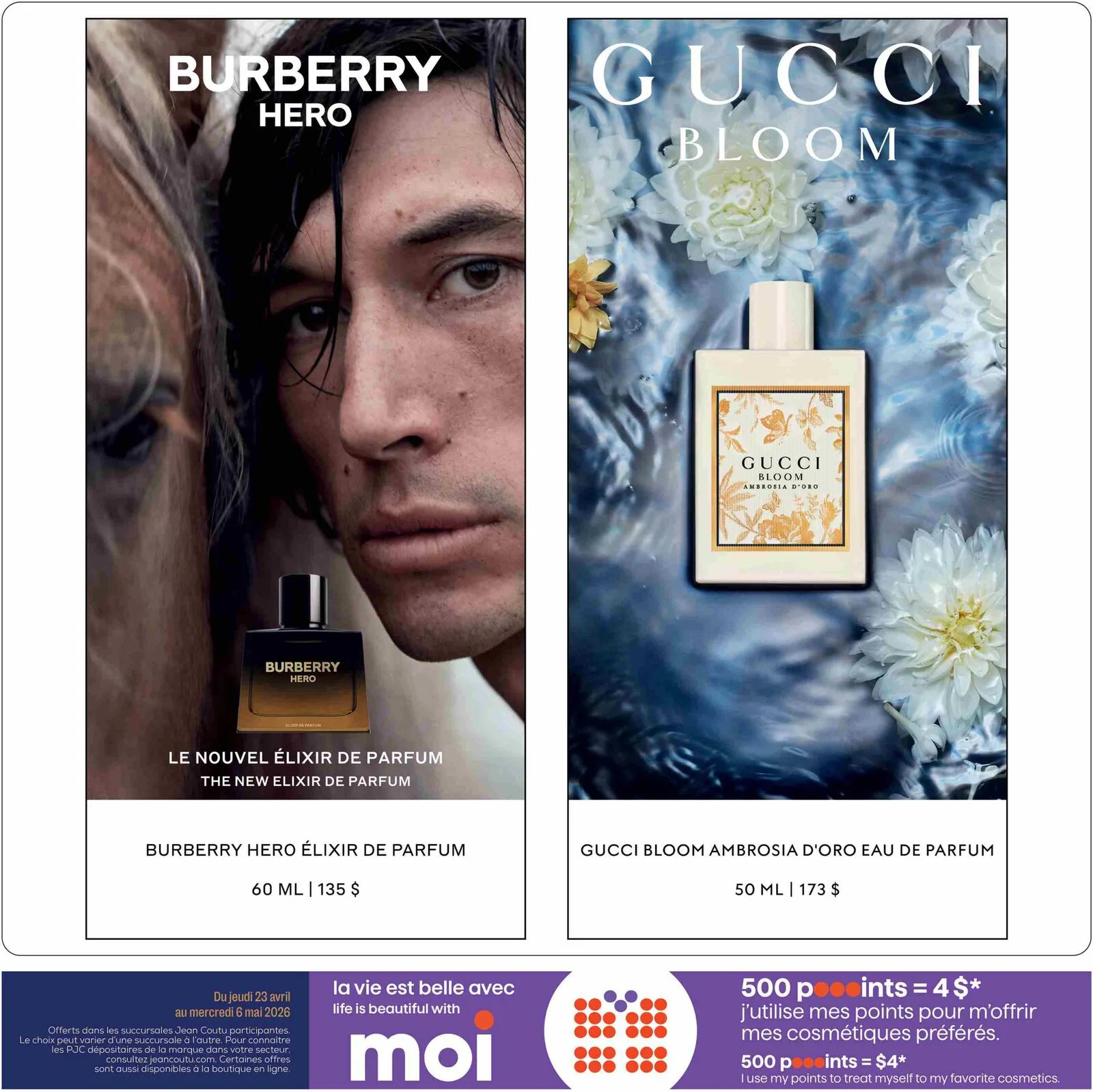 Page 5 de la Cahier Prestige Jean Coutu du 23 avril au 6 mai 2026
