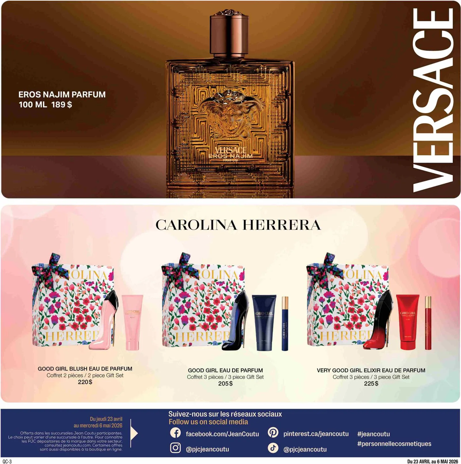 Page 6 de la Cahier Prestige Jean Coutu du 23 avril au 6 mai 2026