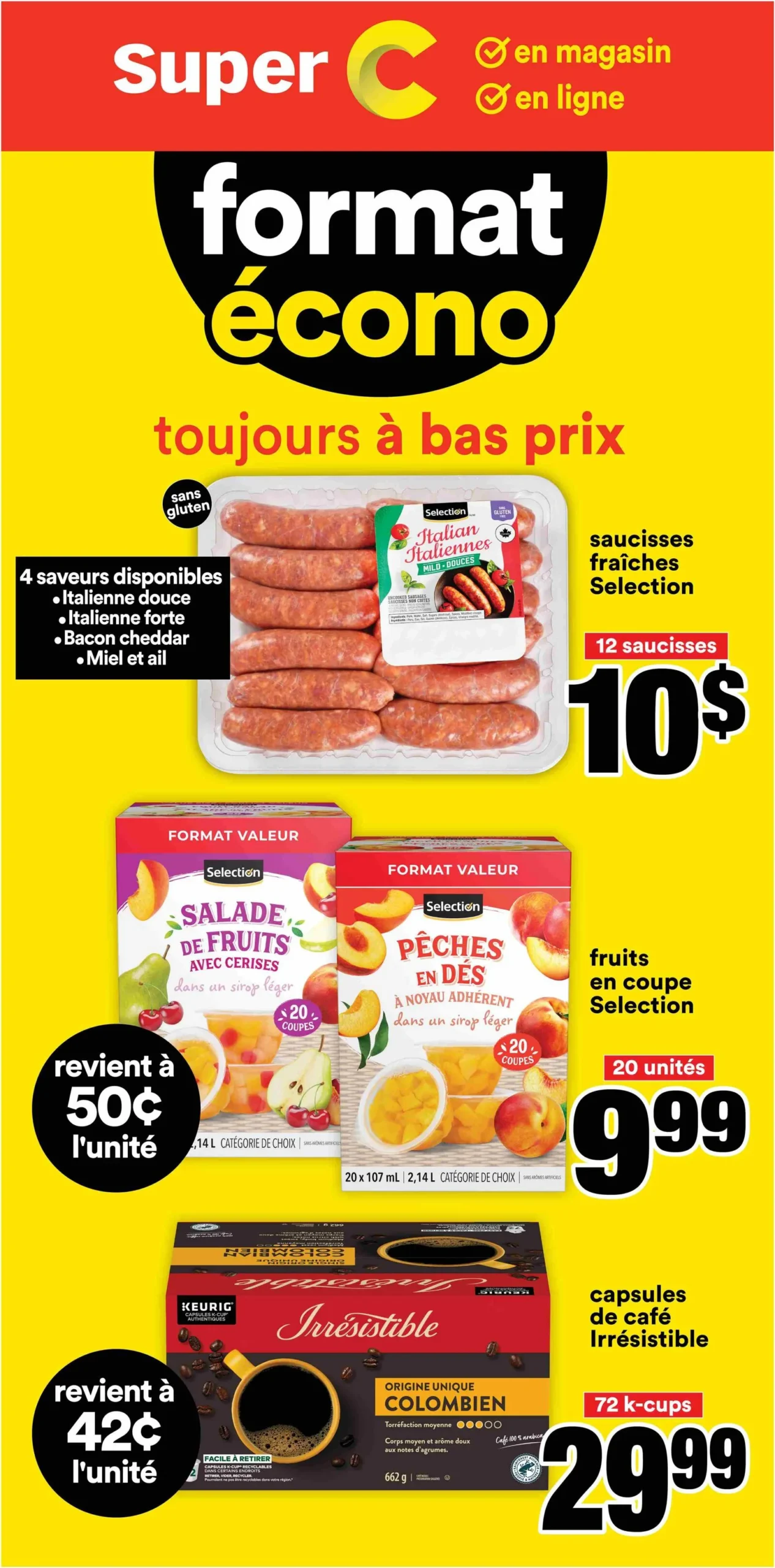 Page 1 de la Cahier Super C Format Écono du 13 au 19 août 2026