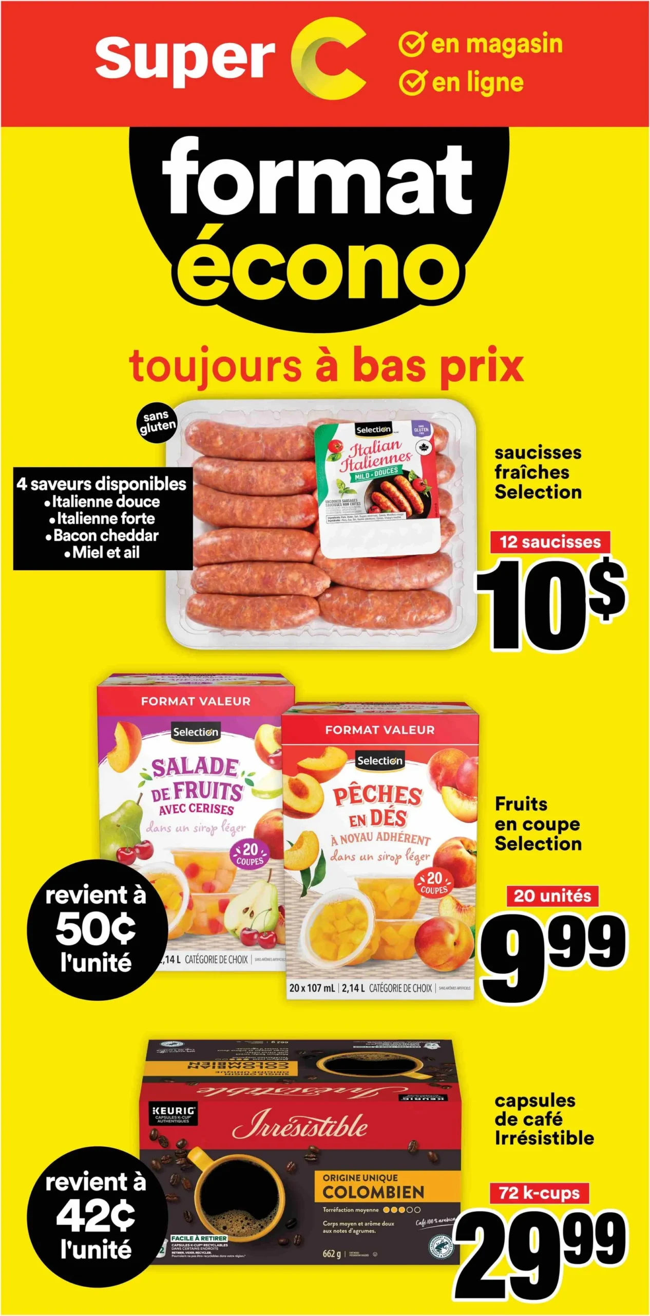 Page 1 de la Cahier Super C Format Econo du 6 au 12 août 2026