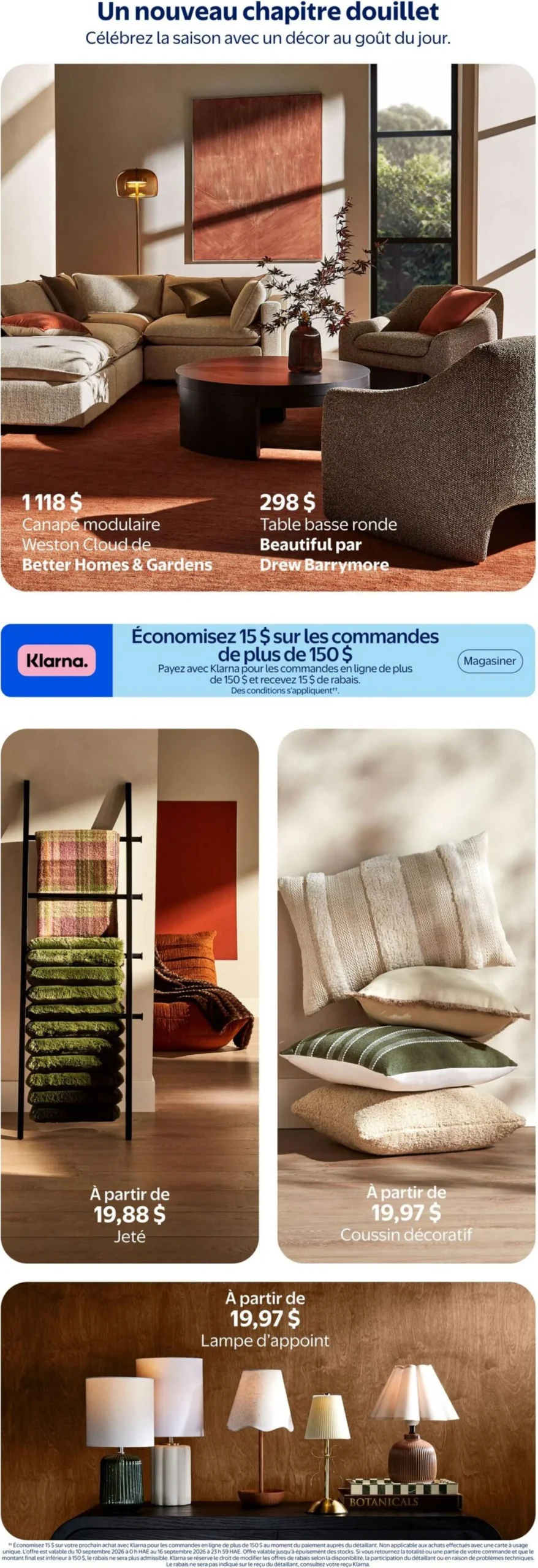Page 3 de la Cahier Walmart Articles de maison d’automne du 10 septembre au 21 octobre 2026