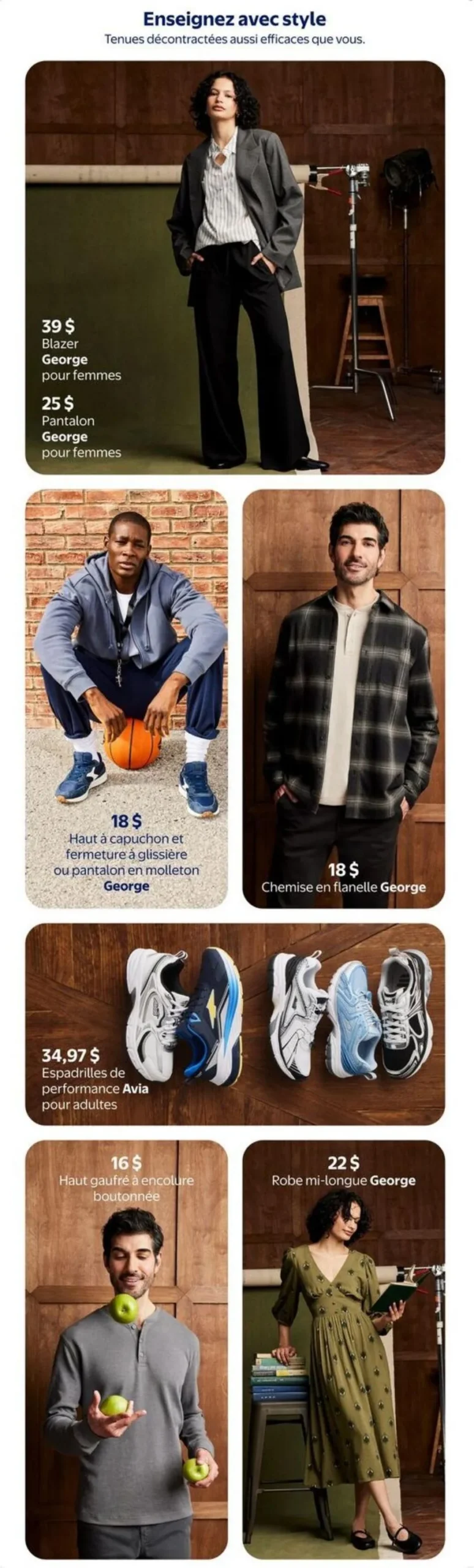 Page 12 de la Cahier Walmart La rentrée stylée du 30 juillet au 16 septembre 2026