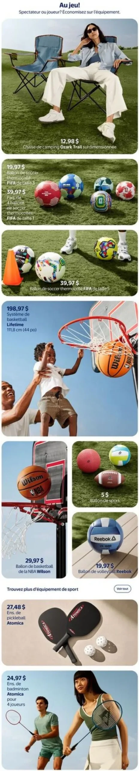 Page 3 de la Cahier Walmart Plein Air du 2 au 29 avril 2026