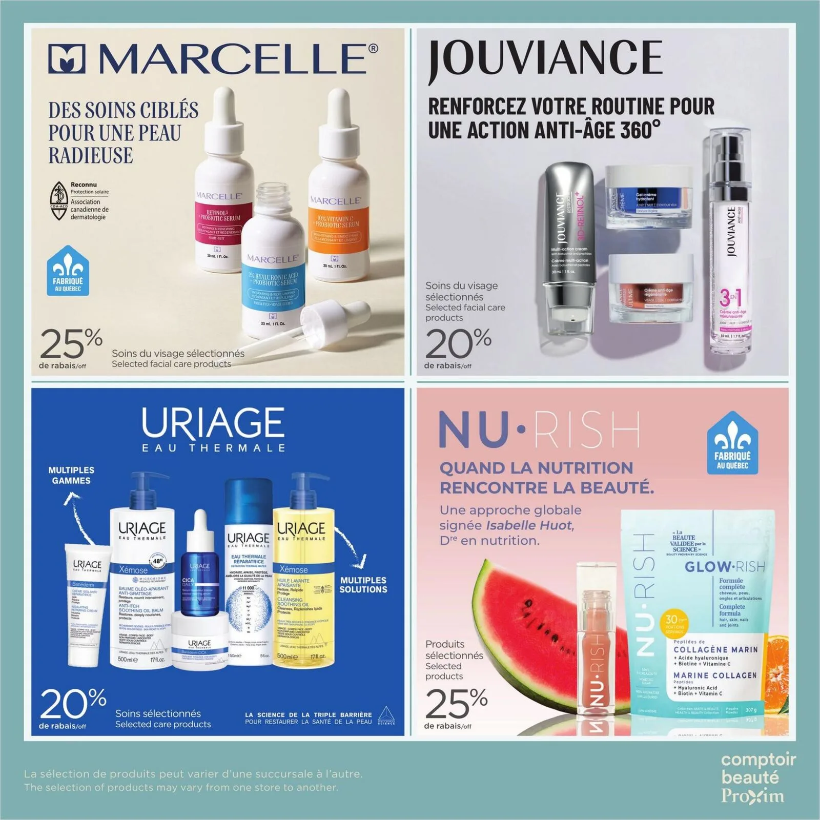 Page 2 de la Carnet Beauté Proxim du 9 au 15 avril 2026