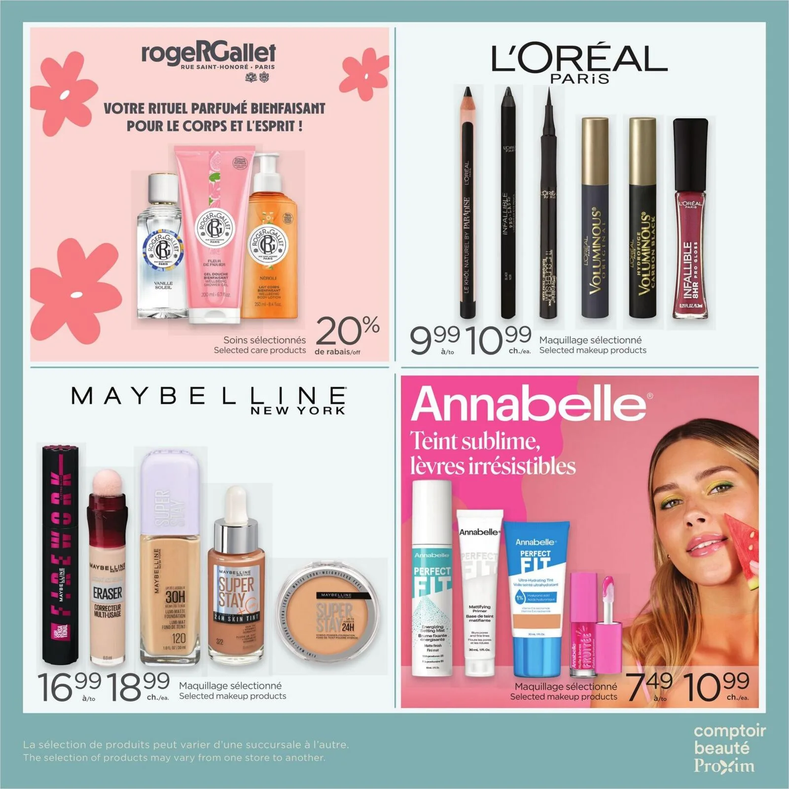 Page 3 de la Carnet Beauté Proxim du 9 au 15 avril 2026