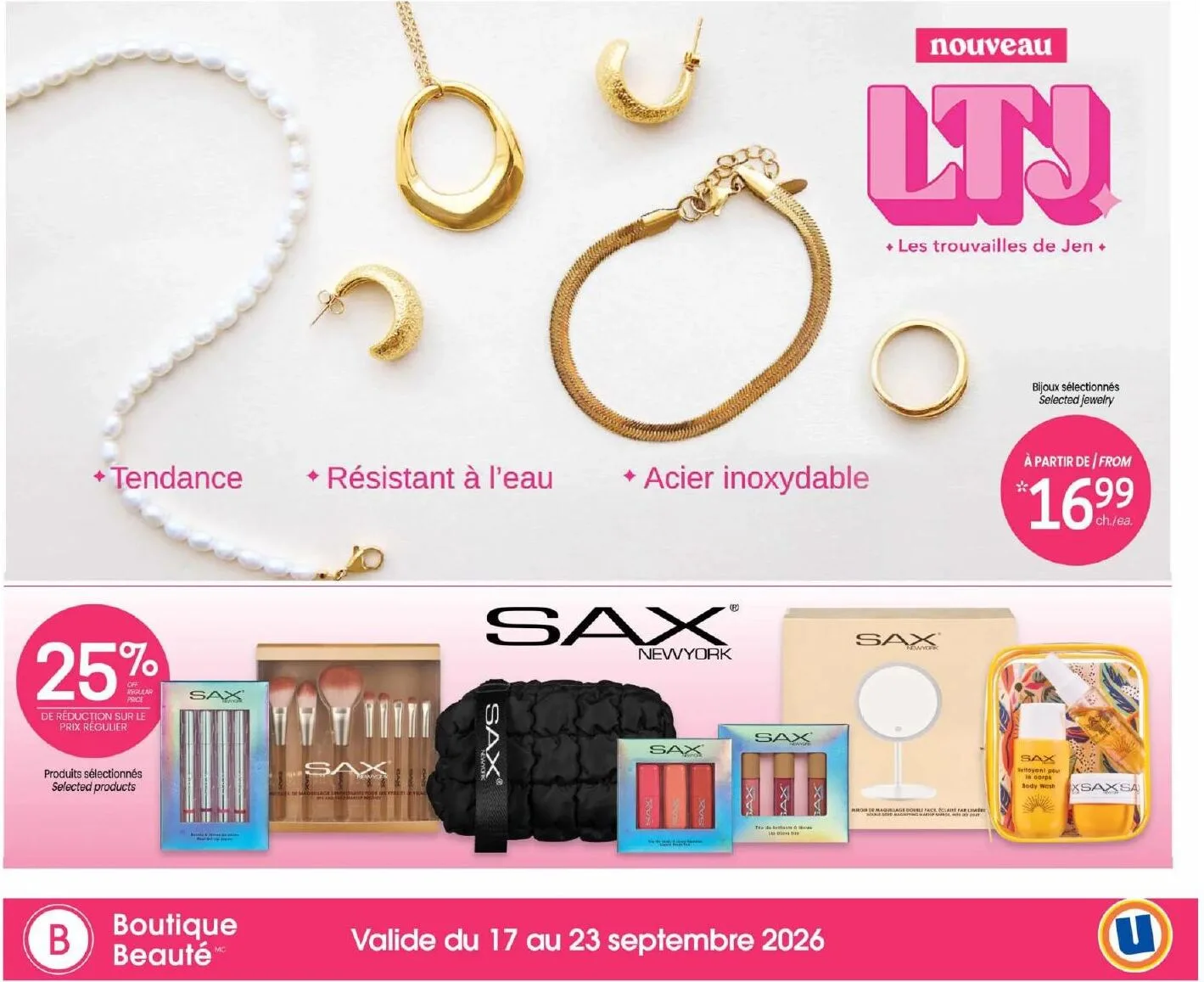 Page 4 de la Carnet Beauté Uniprix du 17 au 23 septembre 2026