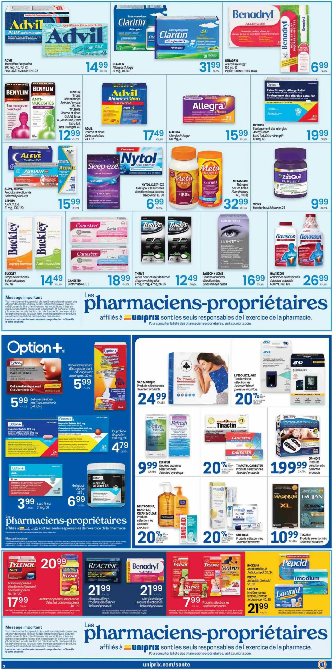 Page 3 de la Carnet Beauté Uniprix du 23 au 29 avril 2026