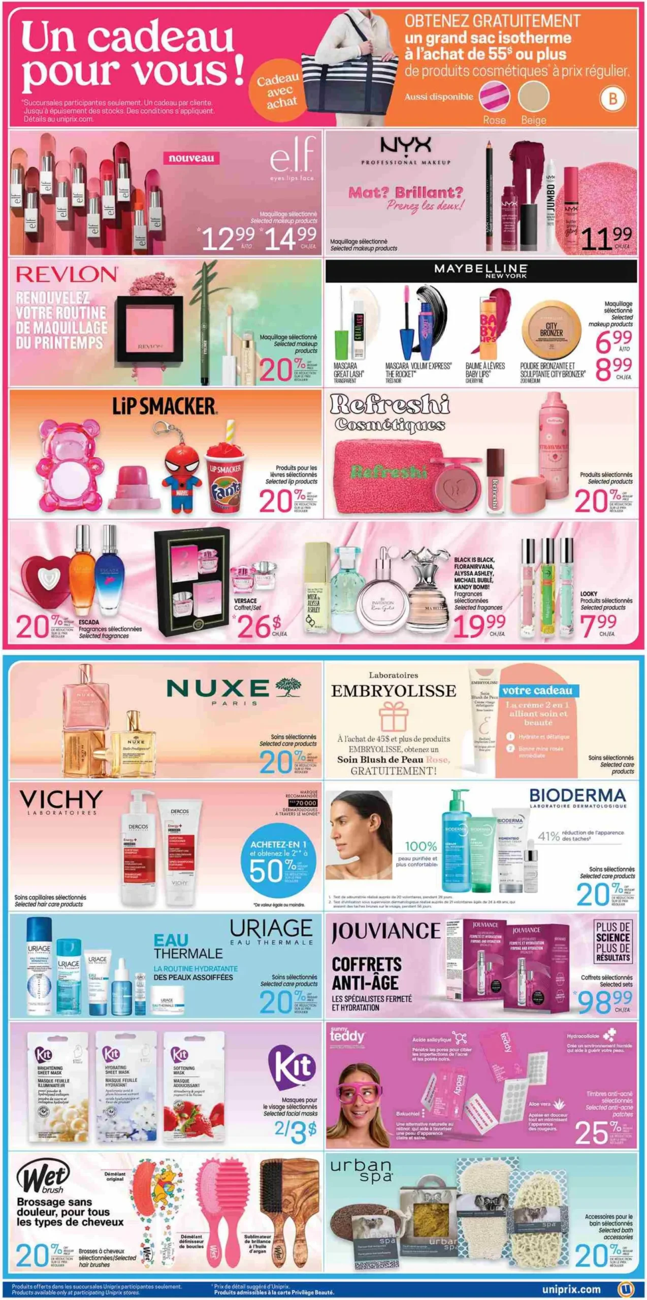 Page 4 de la Carnet Beauté Uniprix du 23 au 29 avril 2026