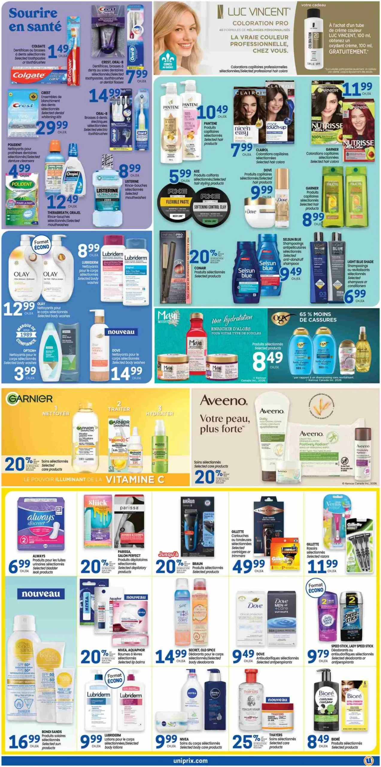 Page 5 de la Carnet Beauté Uniprix du 23 au 29 avril 2026