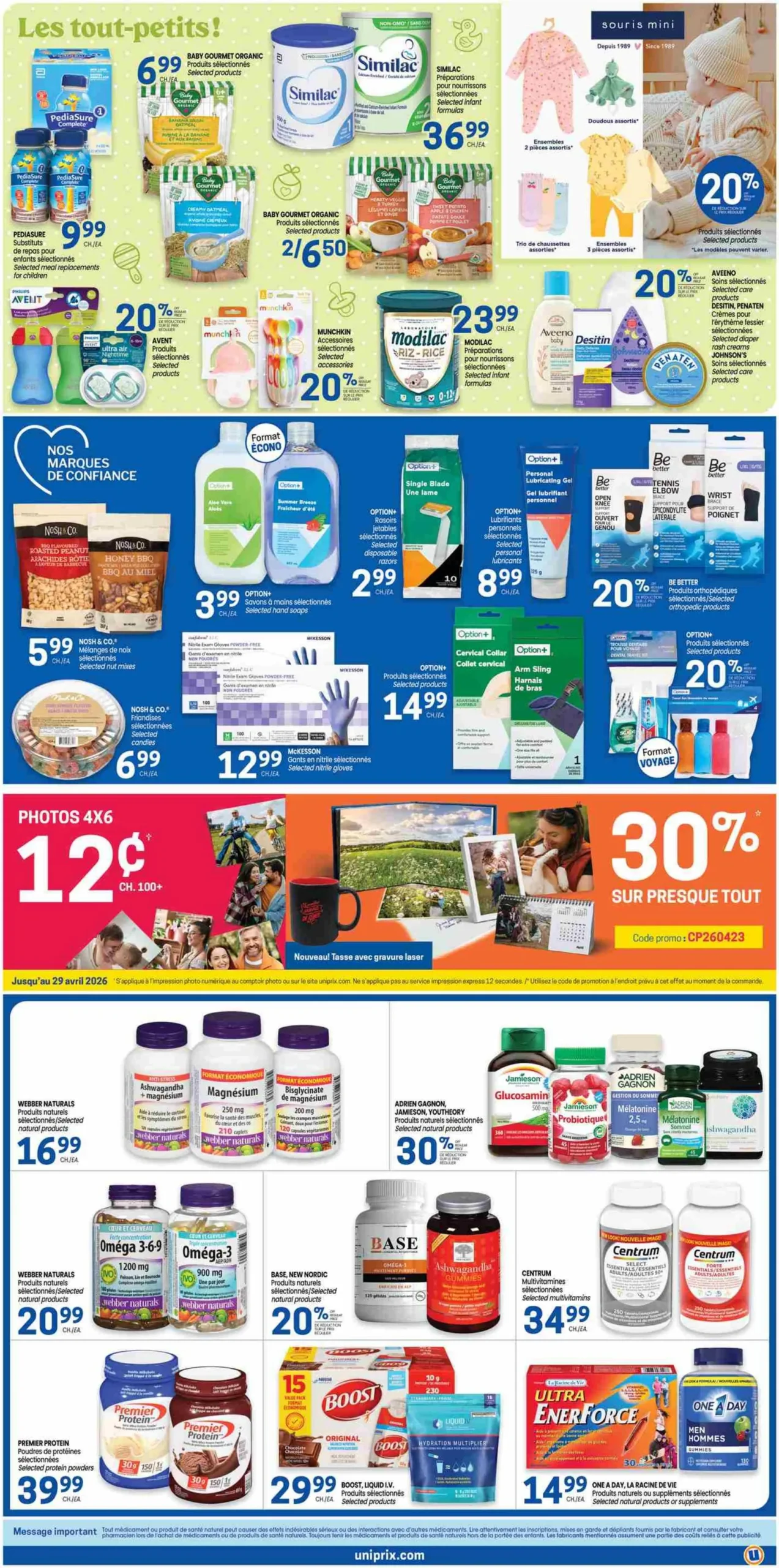 Page 6 de la Carnet Beauté Uniprix du 23 au 29 avril 2026