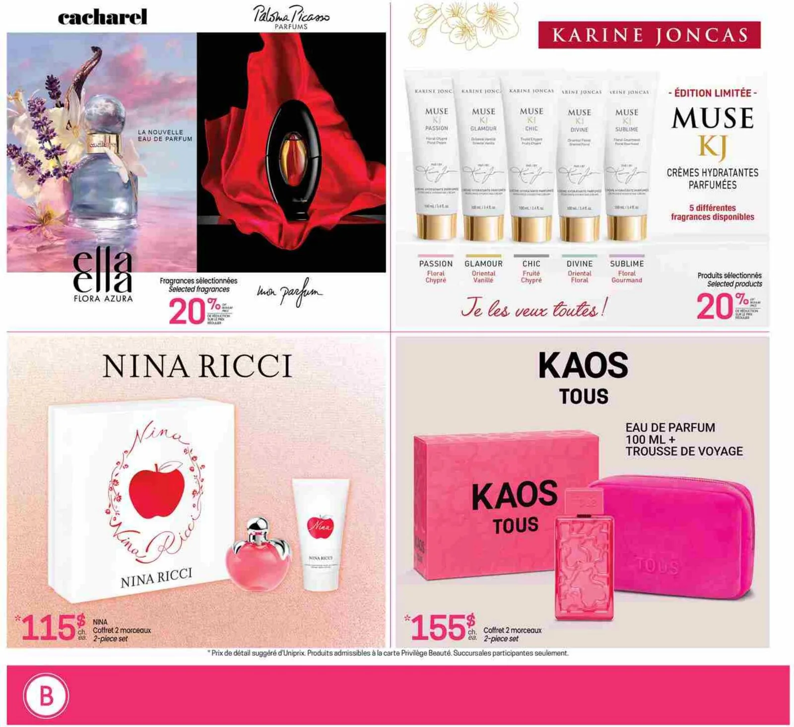 Page 2 de la Carnet Beauté Uniprix du 30 avril au 6 mai 2026