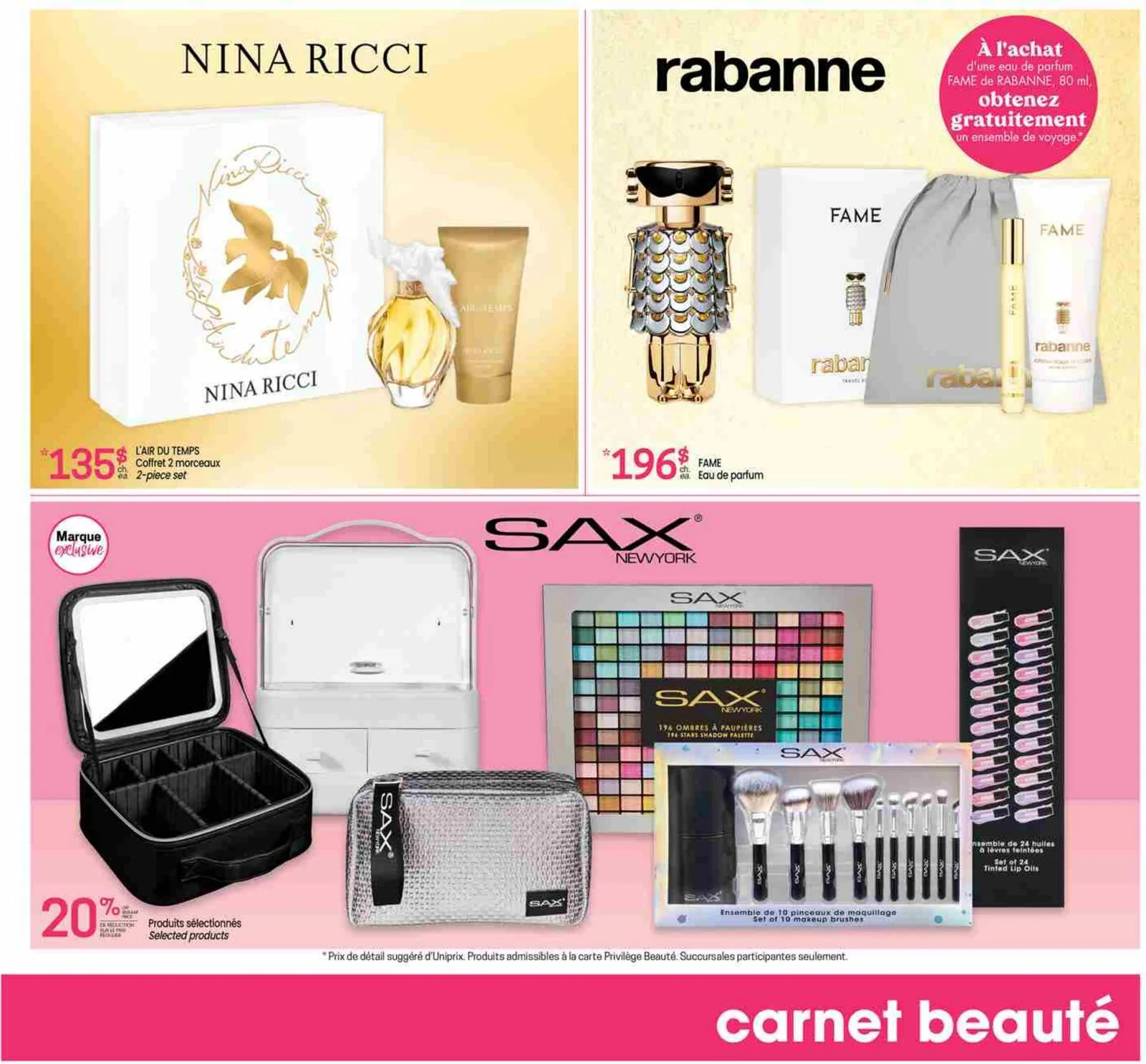 Page 3 de la Carnet Beauté Uniprix du 7 au 13 mai 2026
