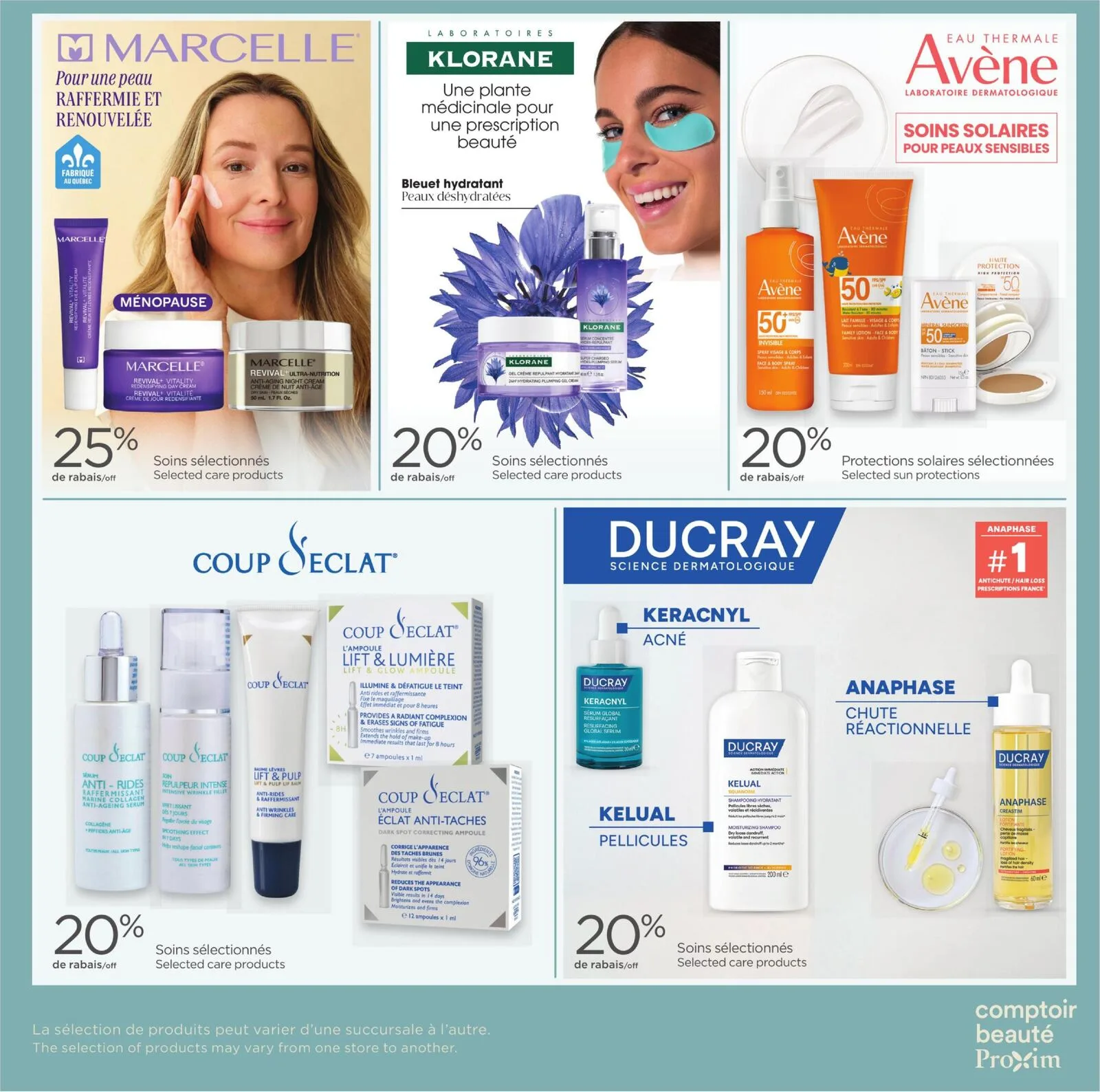 Page 2 de la Carnet Proxim Comptoir Beauté du 20 au 26 août 2026