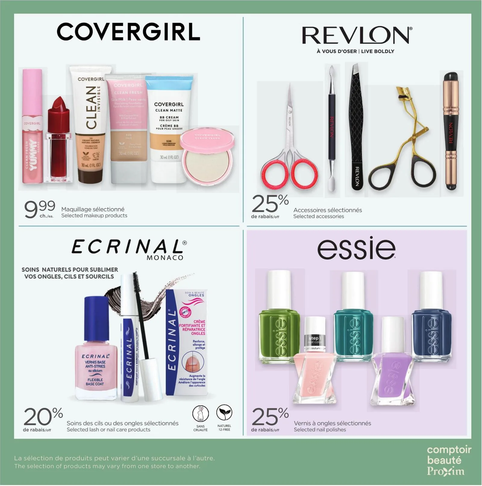Page 4 de la Carnet Proxim Comptoir Beauté du 20 au 26 août 2026