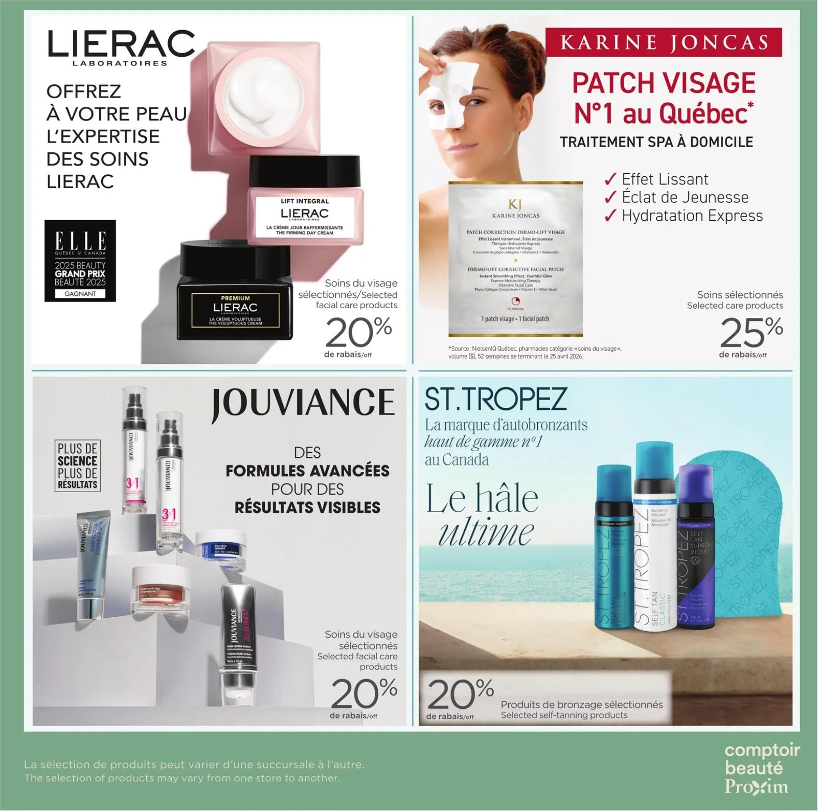 Page 2 de la Carnet Proxim Comptoir Beauté du 27 août au 2 septembre 2026