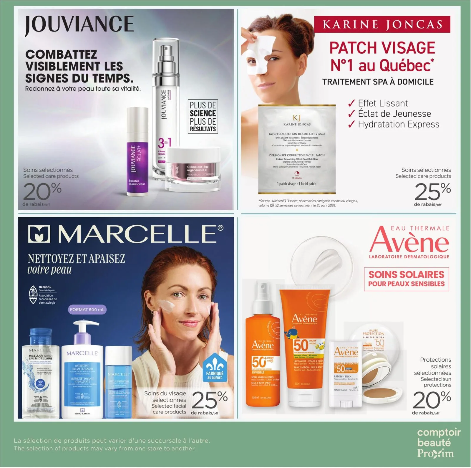 Page 2 de la Carnet Proxim Comptoir Beauté du 30 juillet au 5 août 2026