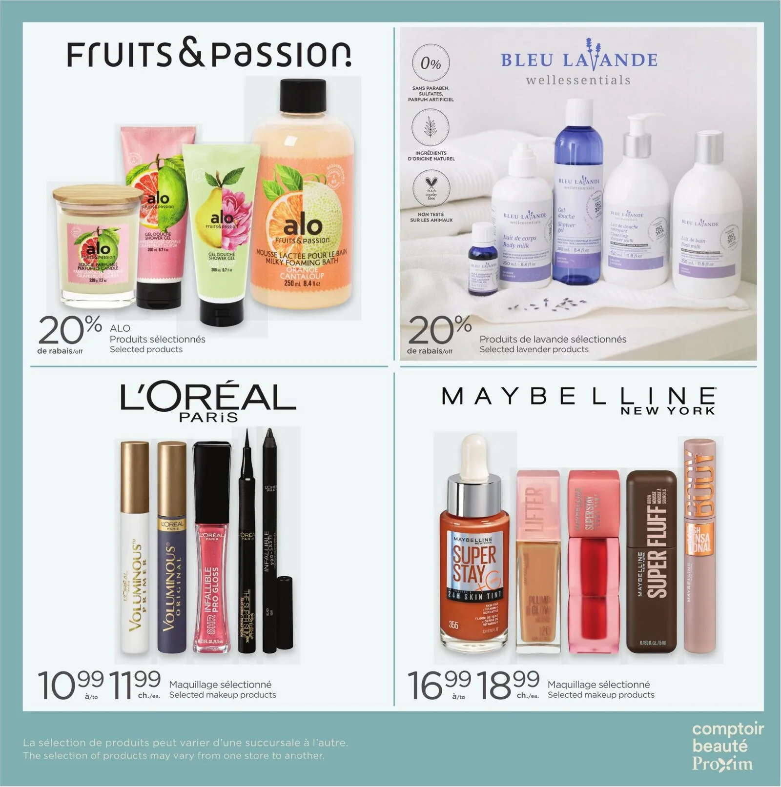 Page 4 de la Carnet Proxim Comptoir Beauté du 6 au 12 août 2026