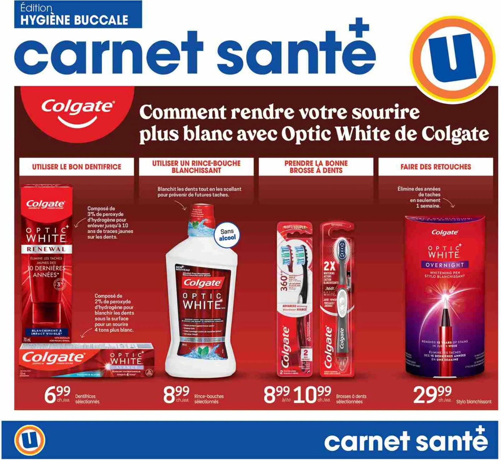 Page 1 de la Carnet Santé Uniprix du 9 au 15 avril 2026